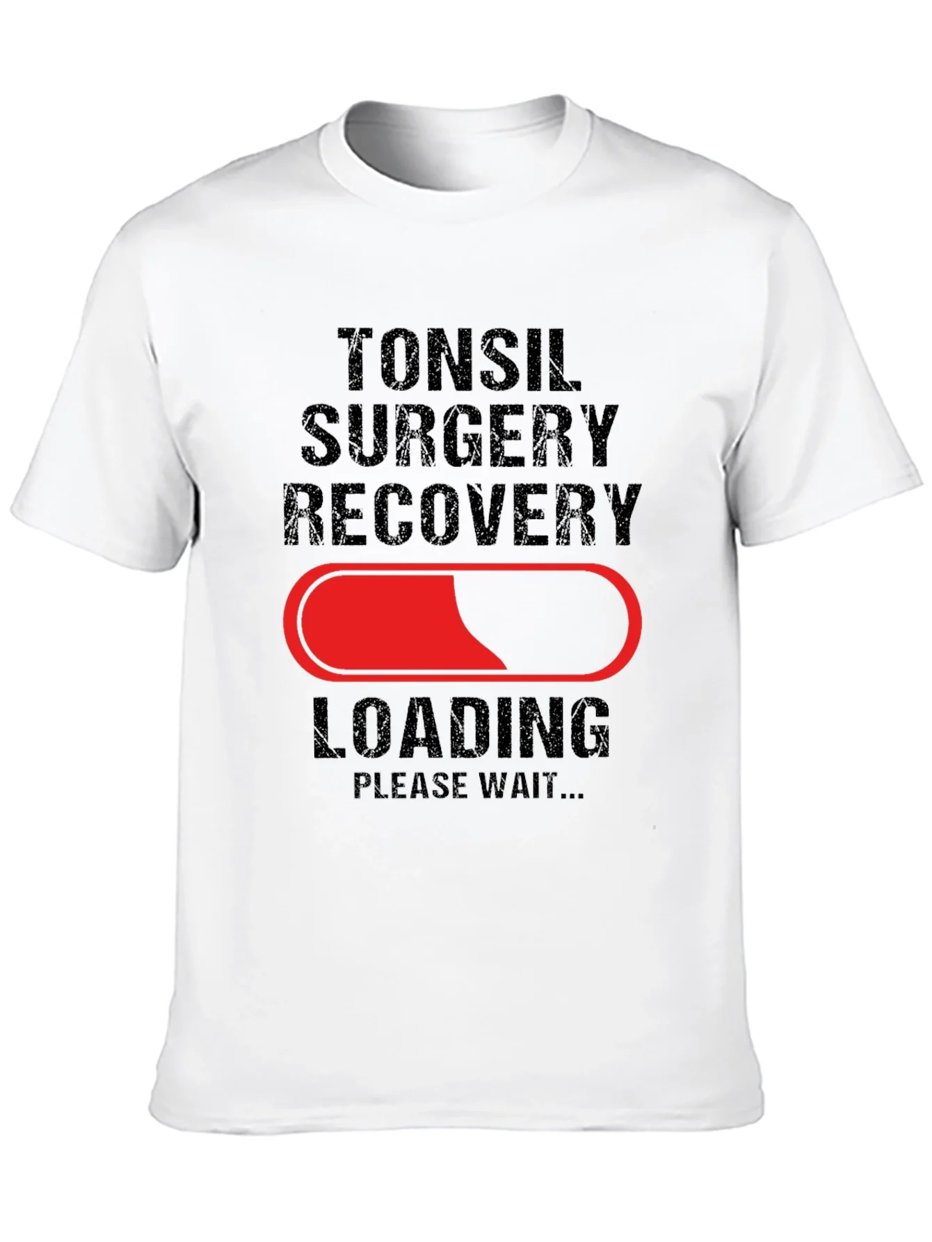 Tonsil Surgery Recovery Loading T-Shirt - Get Well Soon!