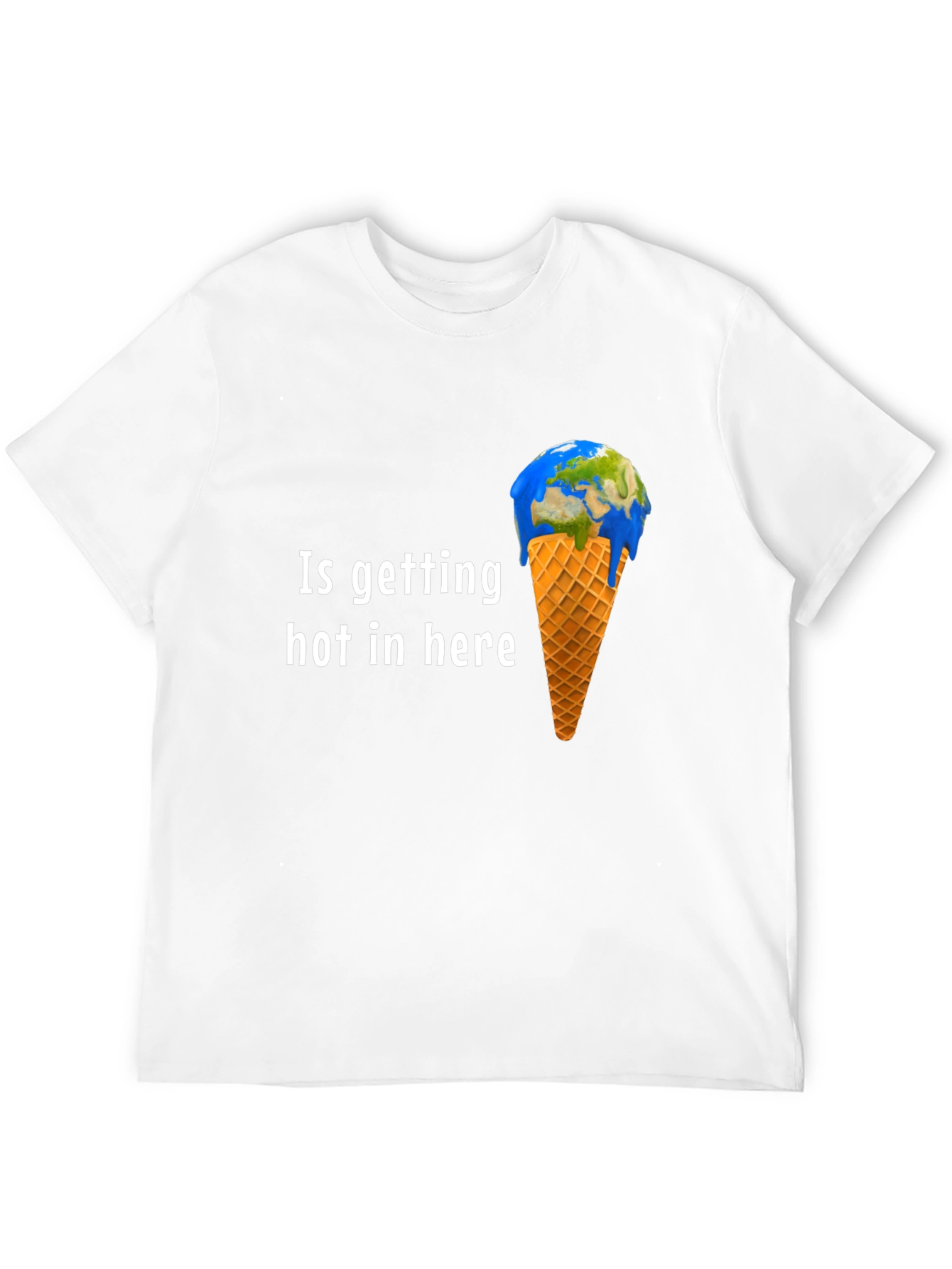 Global Warming T-Shirt - Earth Ice Cream Design