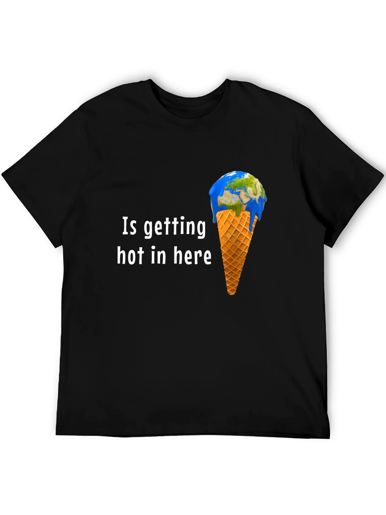 Global Warming T-Shirt - Earth Ice Cream Design