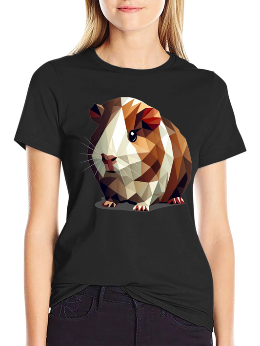 Guinea Pig Geometric Art T-Shirt