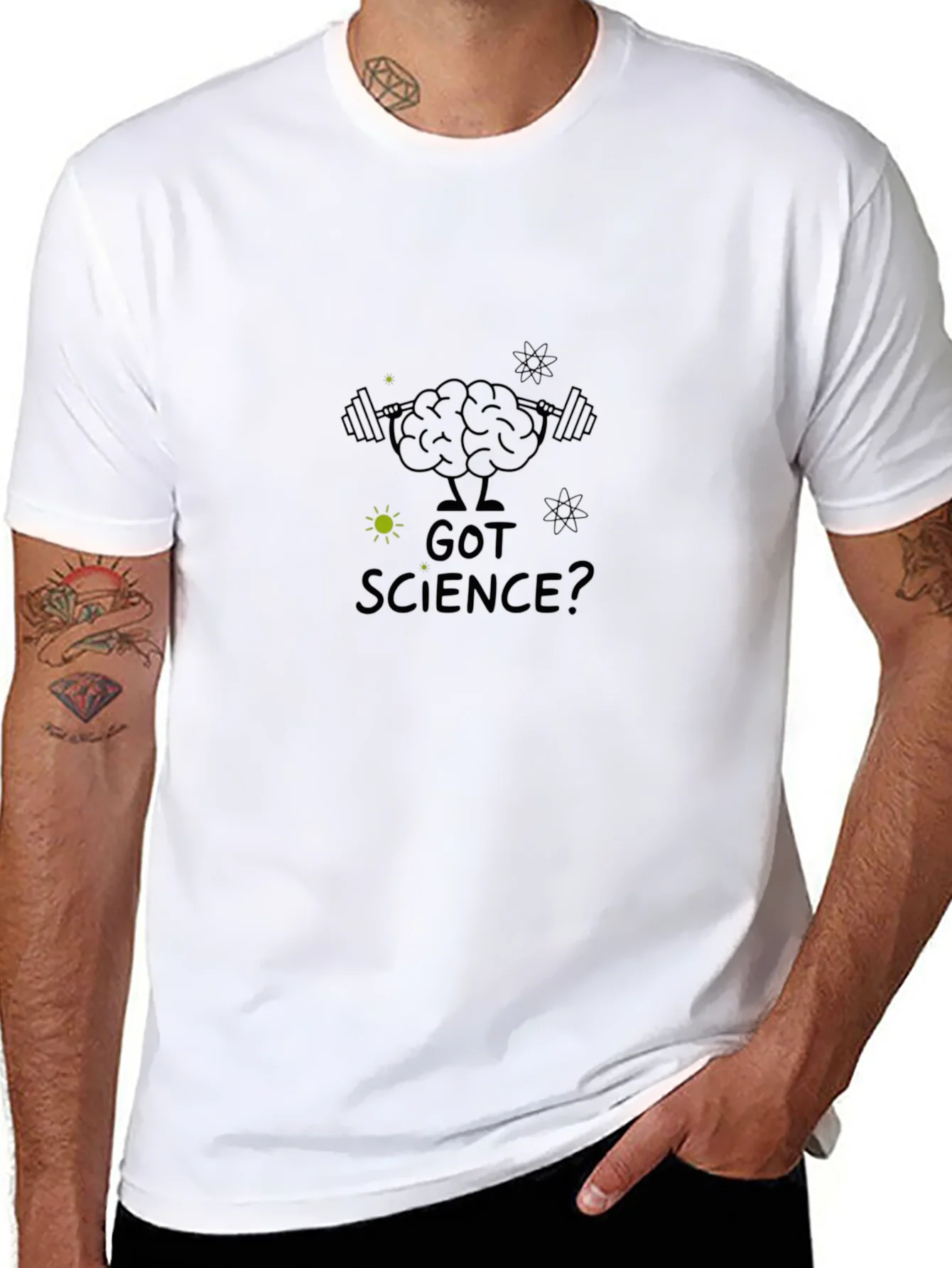 Science Brain Powerlifting T-Shirt