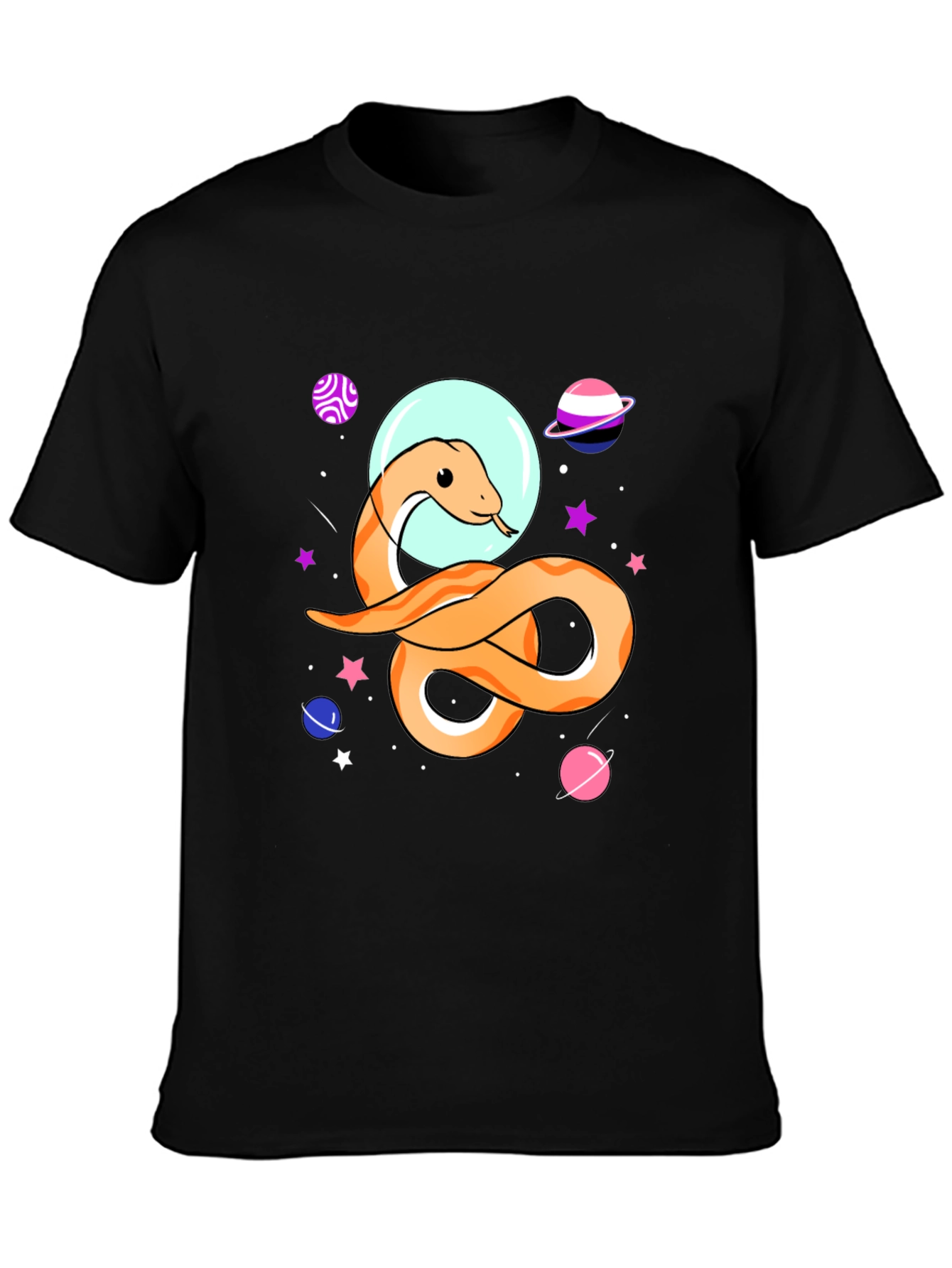 Space Snake Graphic T-Shirt