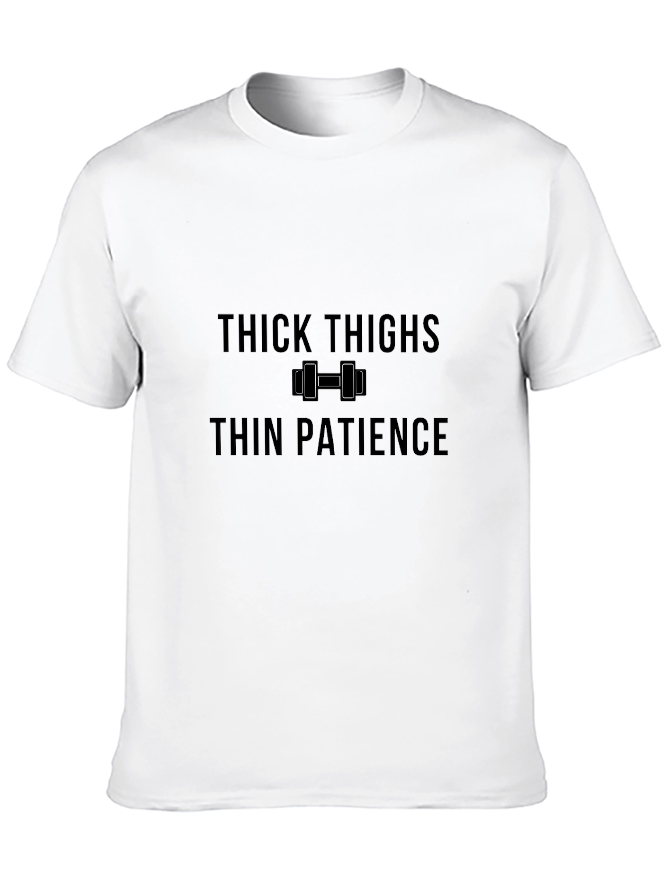 Thick Thighs Thin Patience Black T-Shirt
