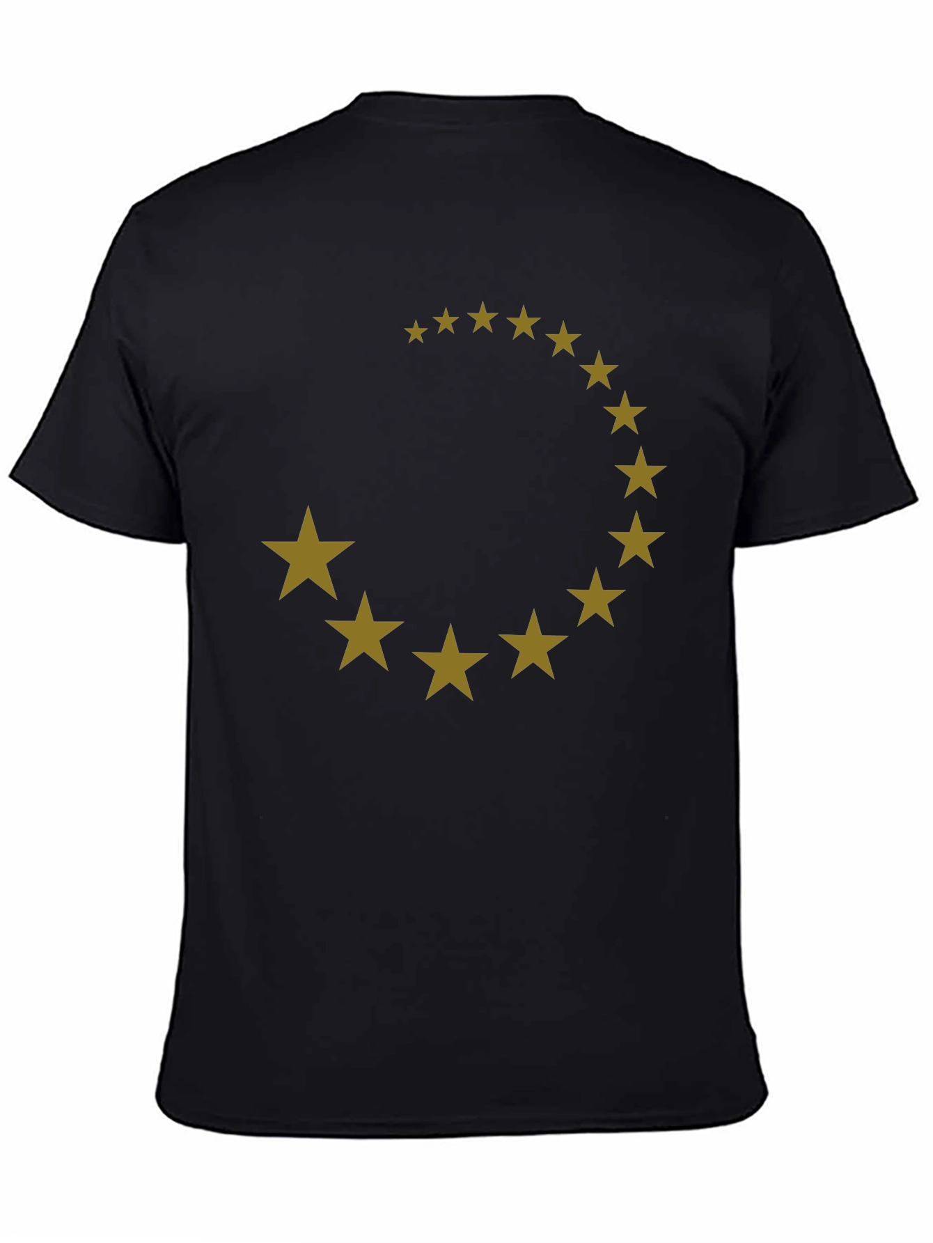 Star Circle Graphic Black T-Shirt