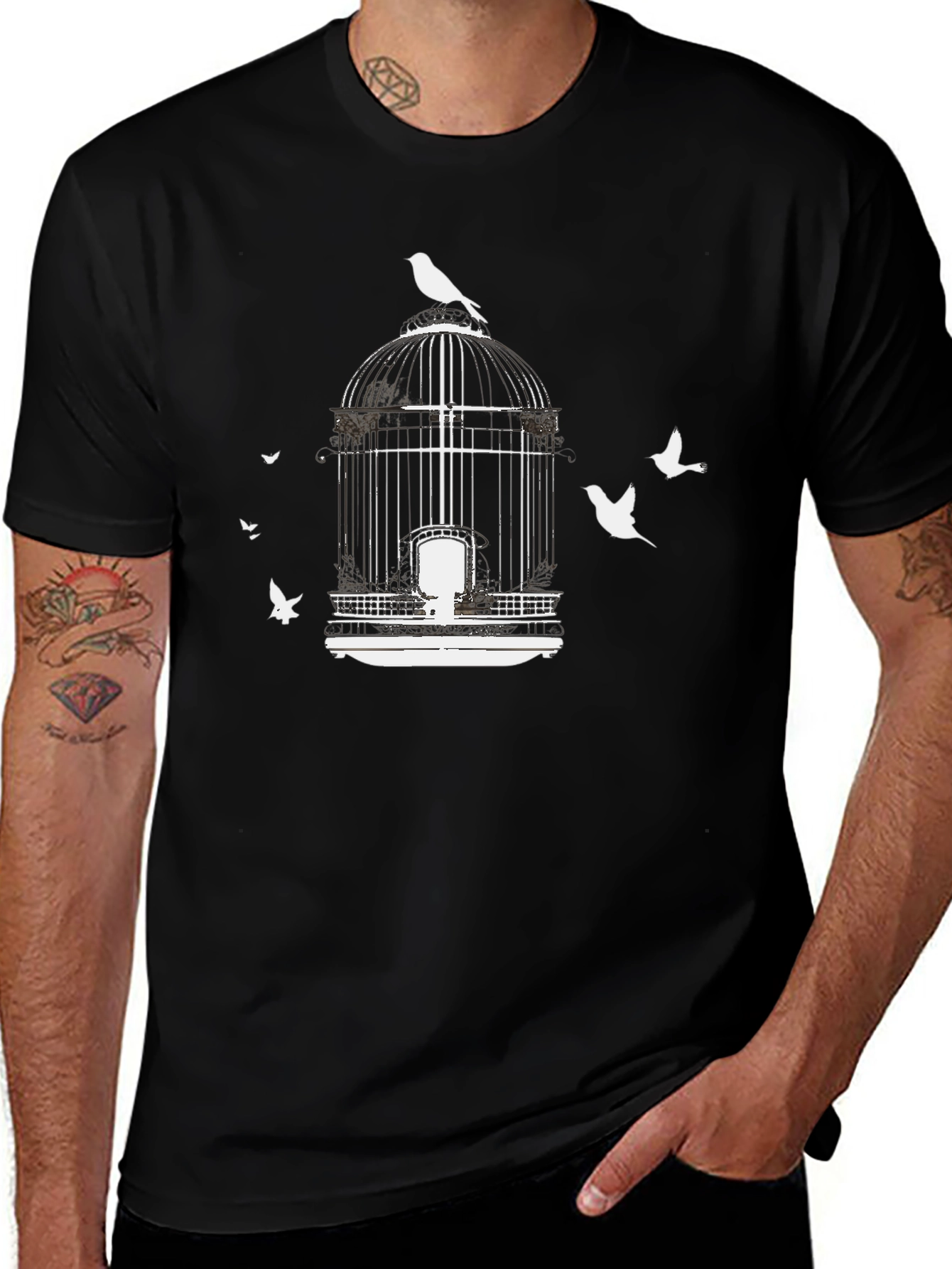 Birdcage Freedom Graphic Tee