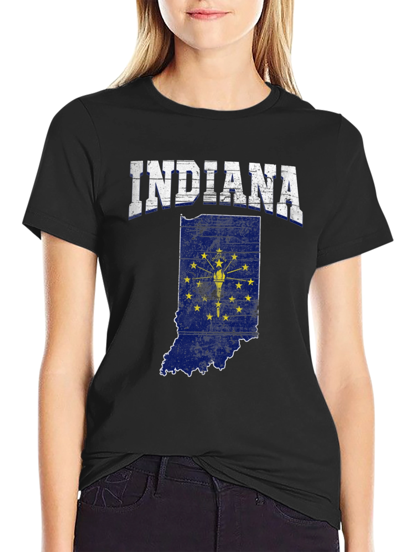 Indiana State Flag Graphic Tee