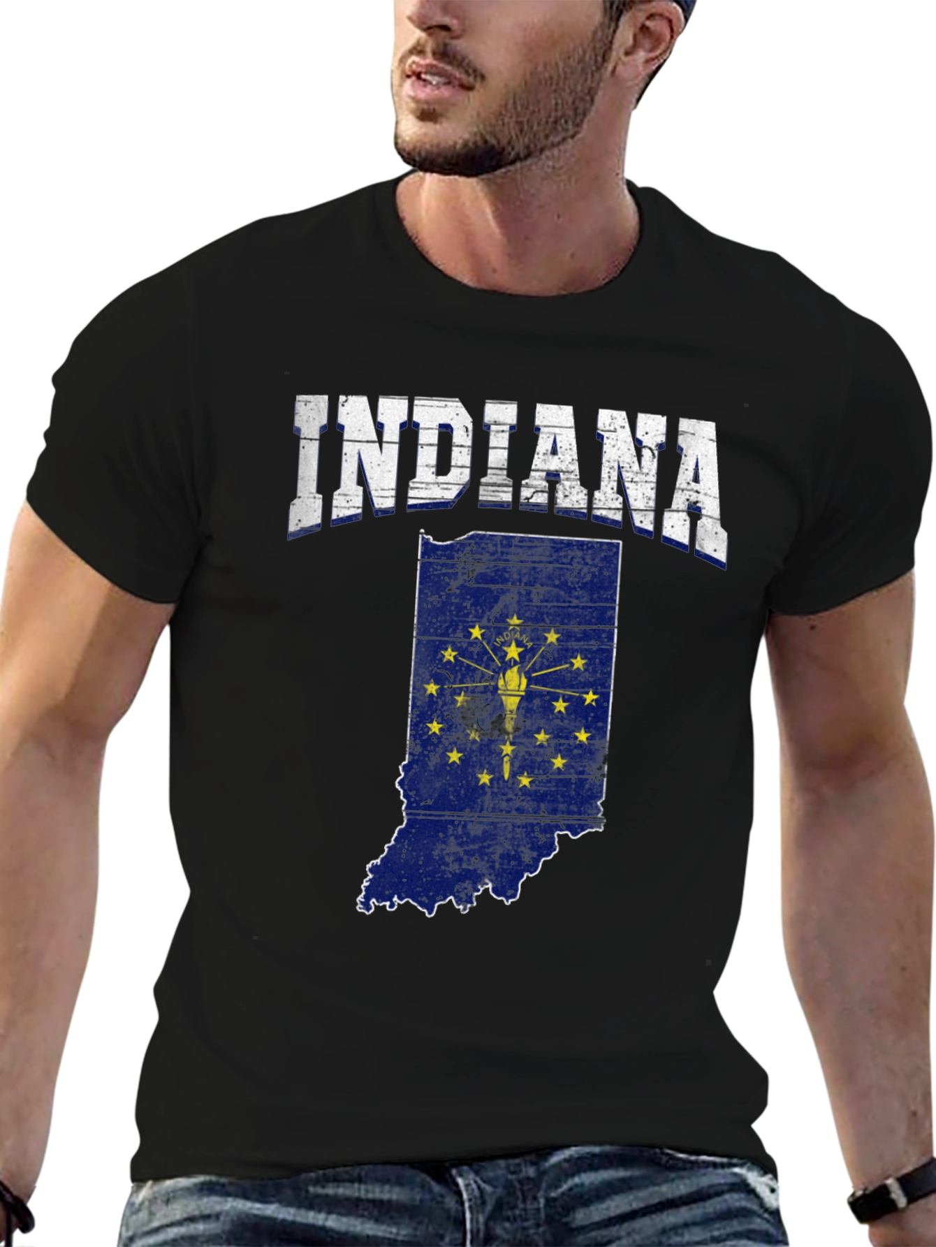 Indiana State Flag Graphic Tee