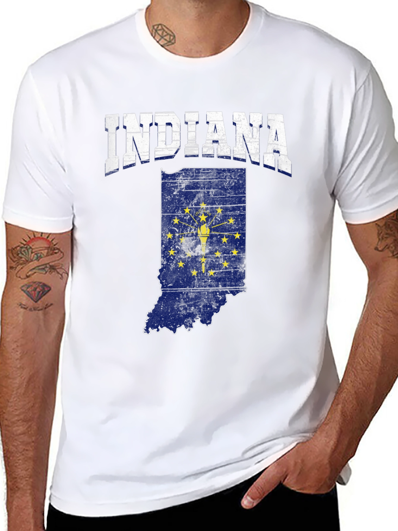 Indiana State Flag Graphic Tee
