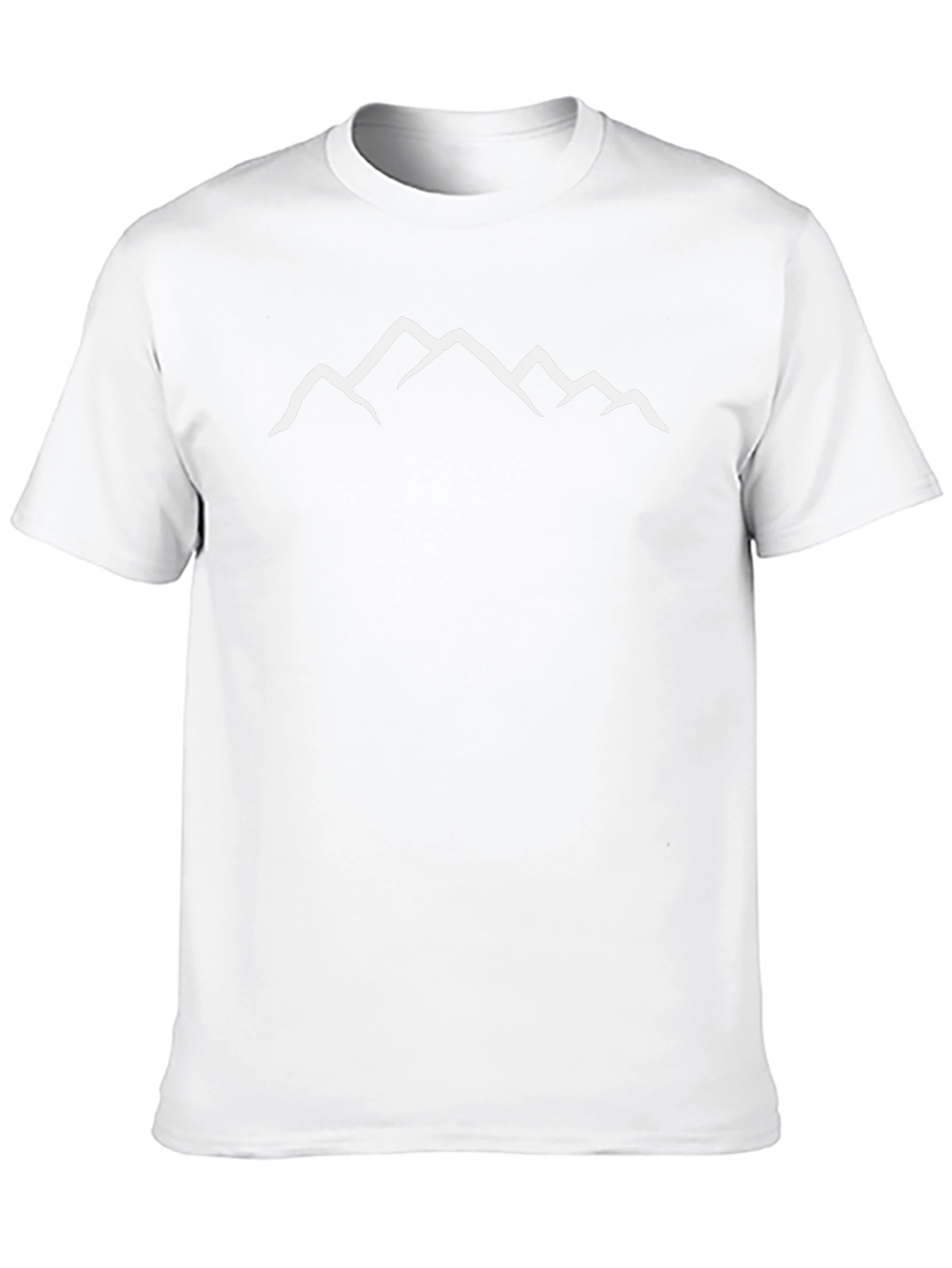 Mountain Peak Graphic Tee - Black Casual T-Shirt