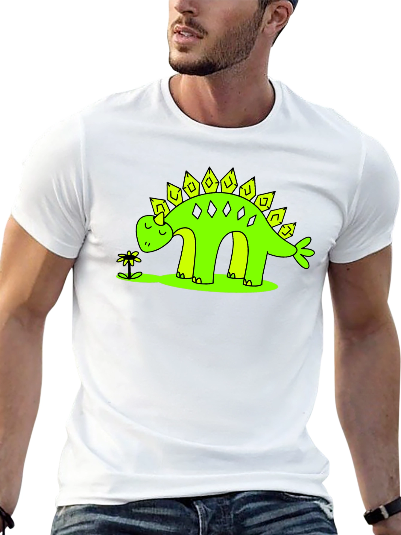 Dinosaur T-Shirt - Cute Stegosaurus Design