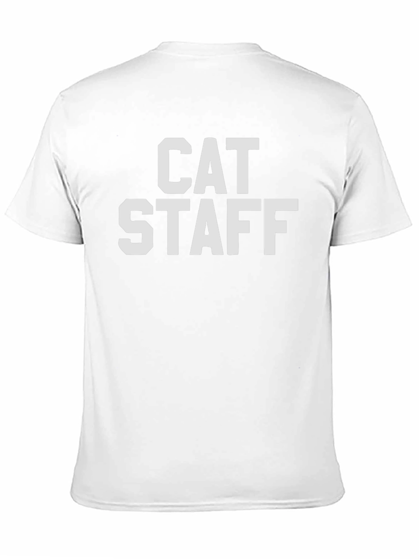 Cat Staff Graphic T-Shirt - Black Casual Tee