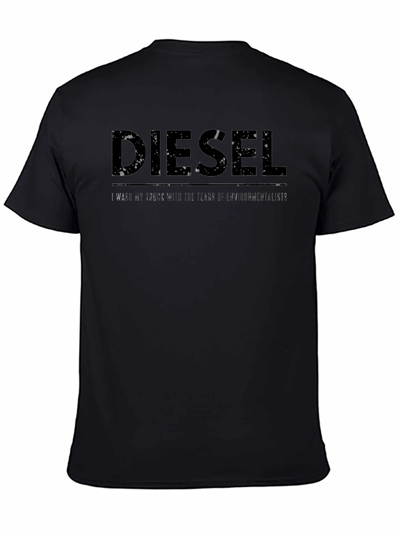Diesel Graphic Print Mens Black T-Shirt