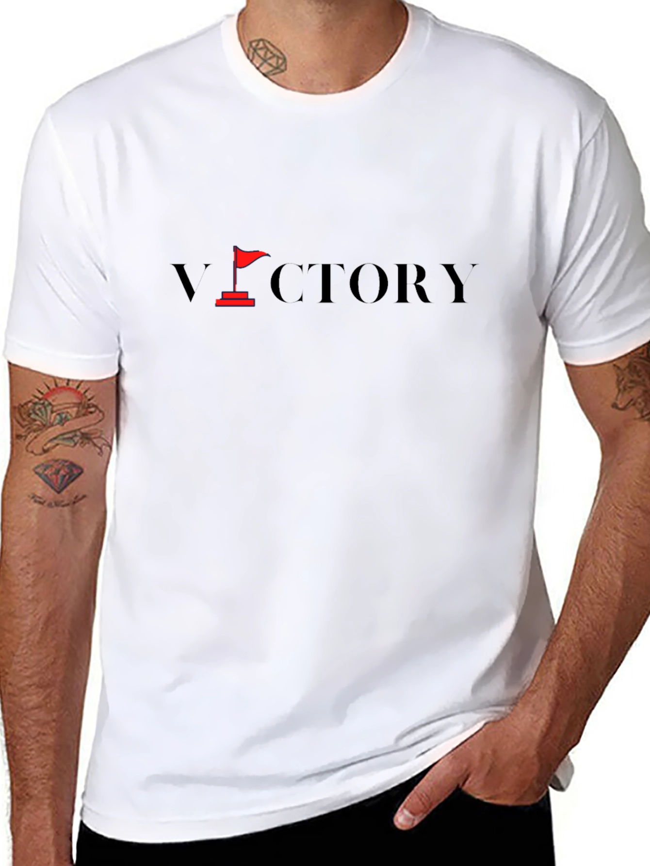Victory Graphic Tee - Stylish Comfort