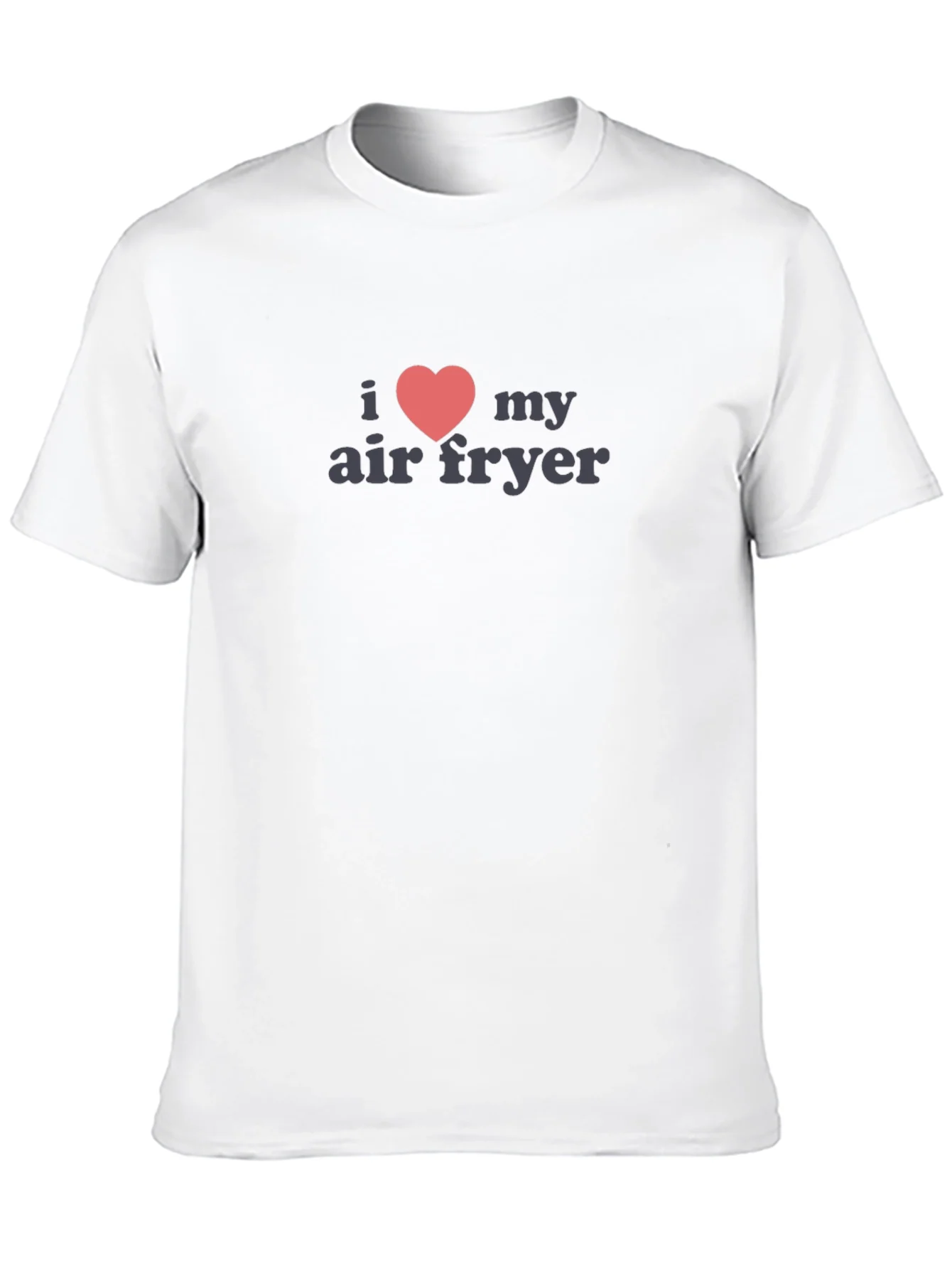 I Heart My Air Fryer Black T-Shirt