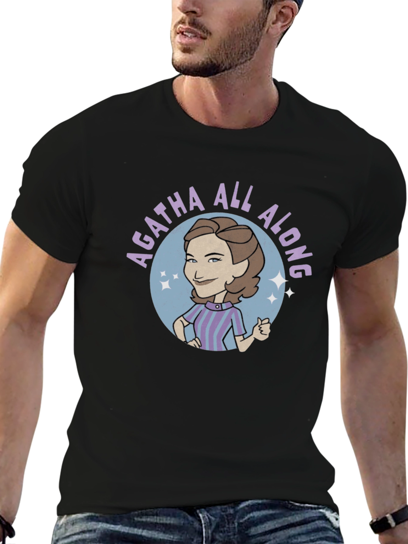 Agatha All Along Graphic Tee - Black