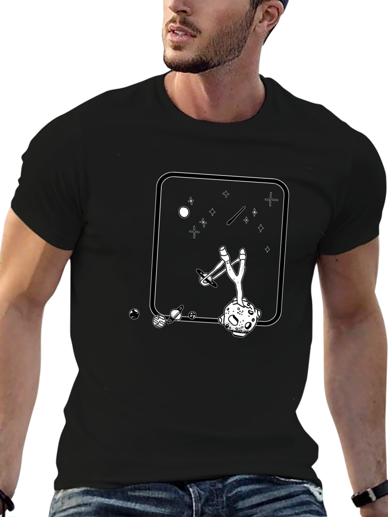 Space Slingshot Tee - Galaxy Design