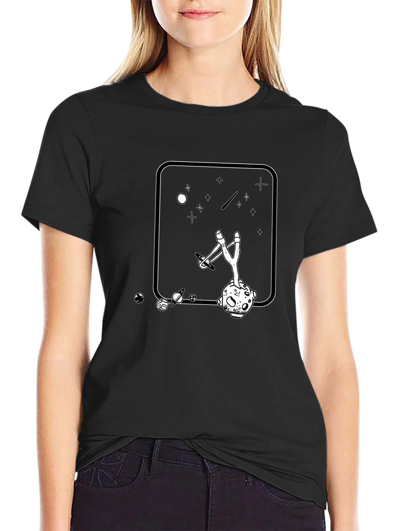 Space Slingshot Tee - Galaxy Design