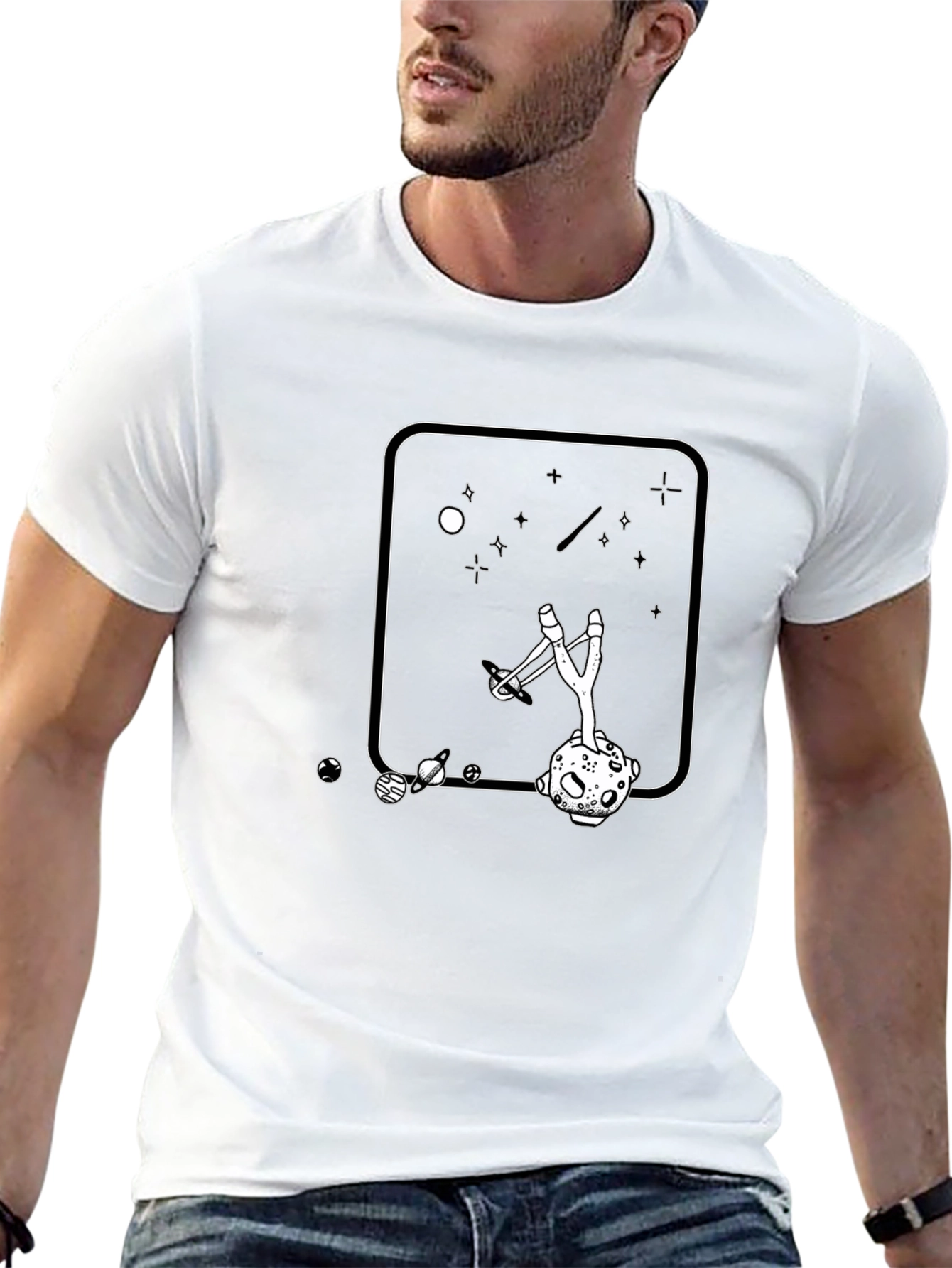 Space Slingshot Tee - Galaxy Design