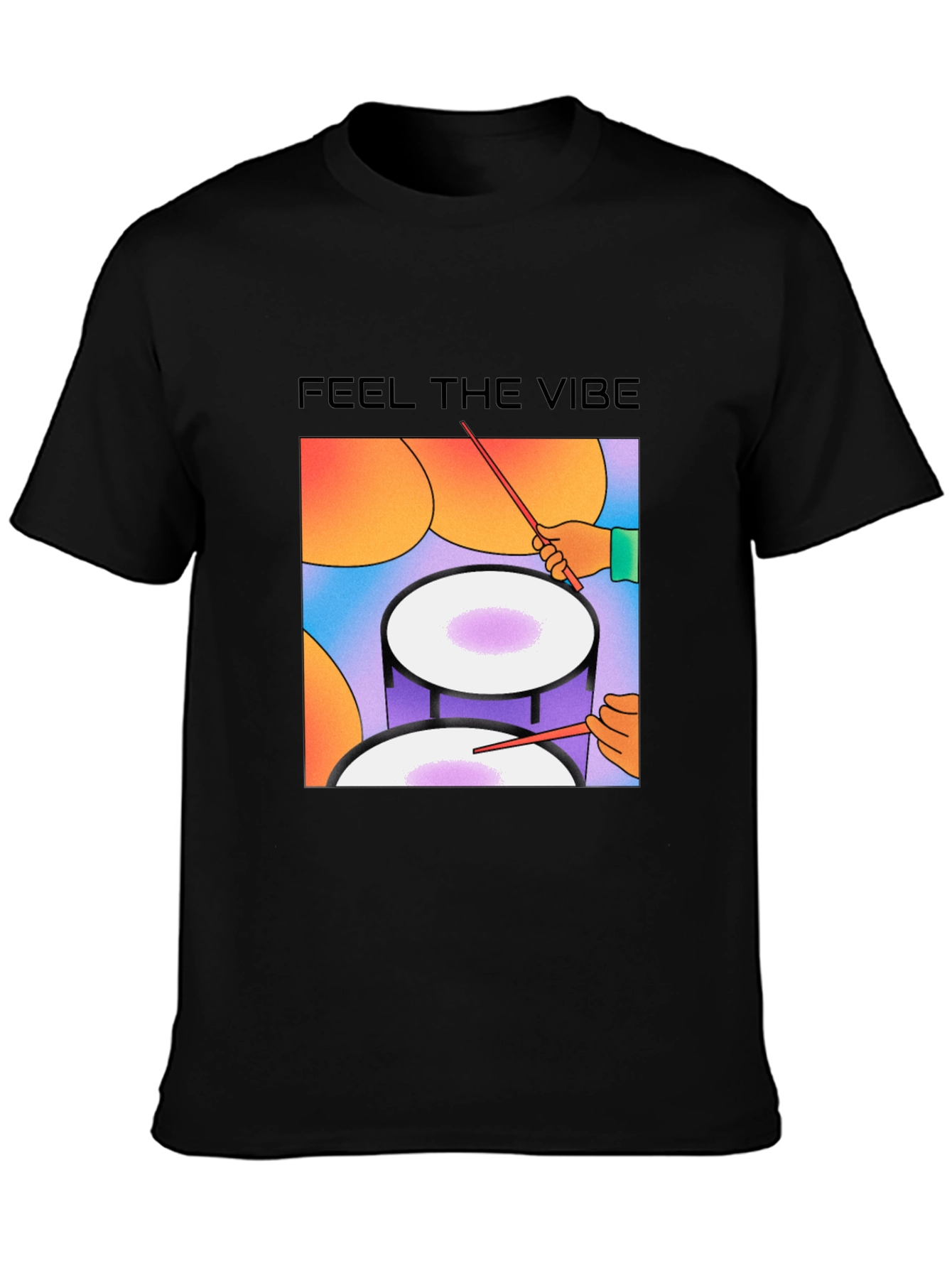 Feel the Vibe Drum Graphic Tee