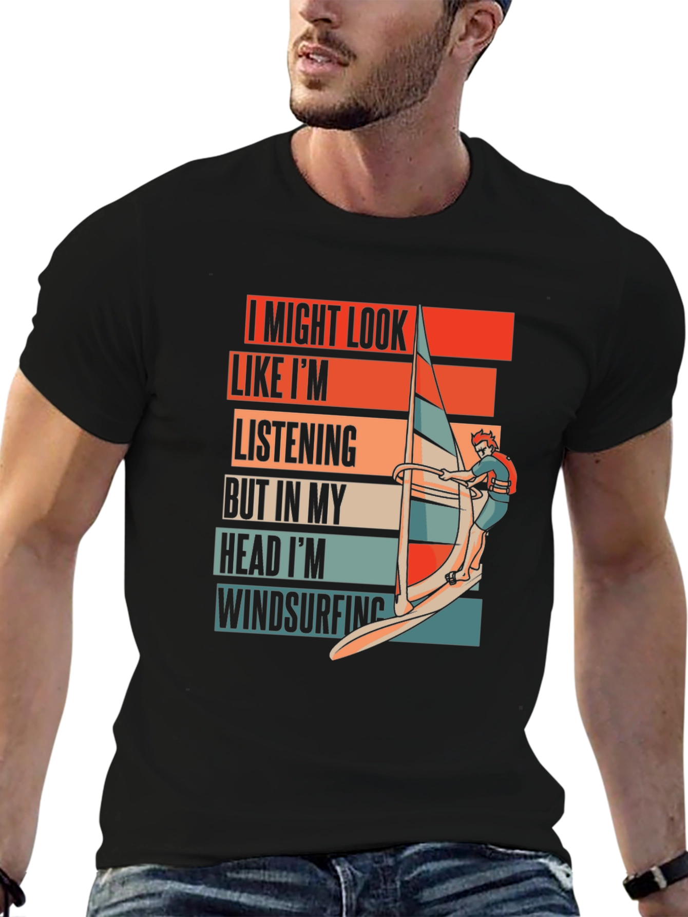 Windsurfing Mind T-Shirt - Novelty Graphic Tee