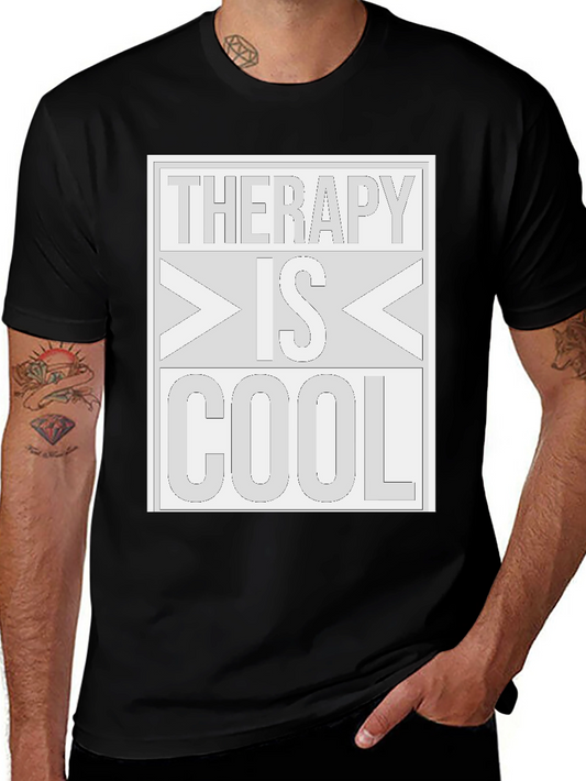 Therapy is Cool Graphic T-Shirt - Stylish and Comfortable