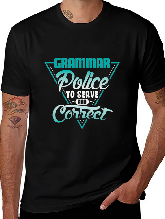 Grammar Police T-Shirt - Serve and Correct