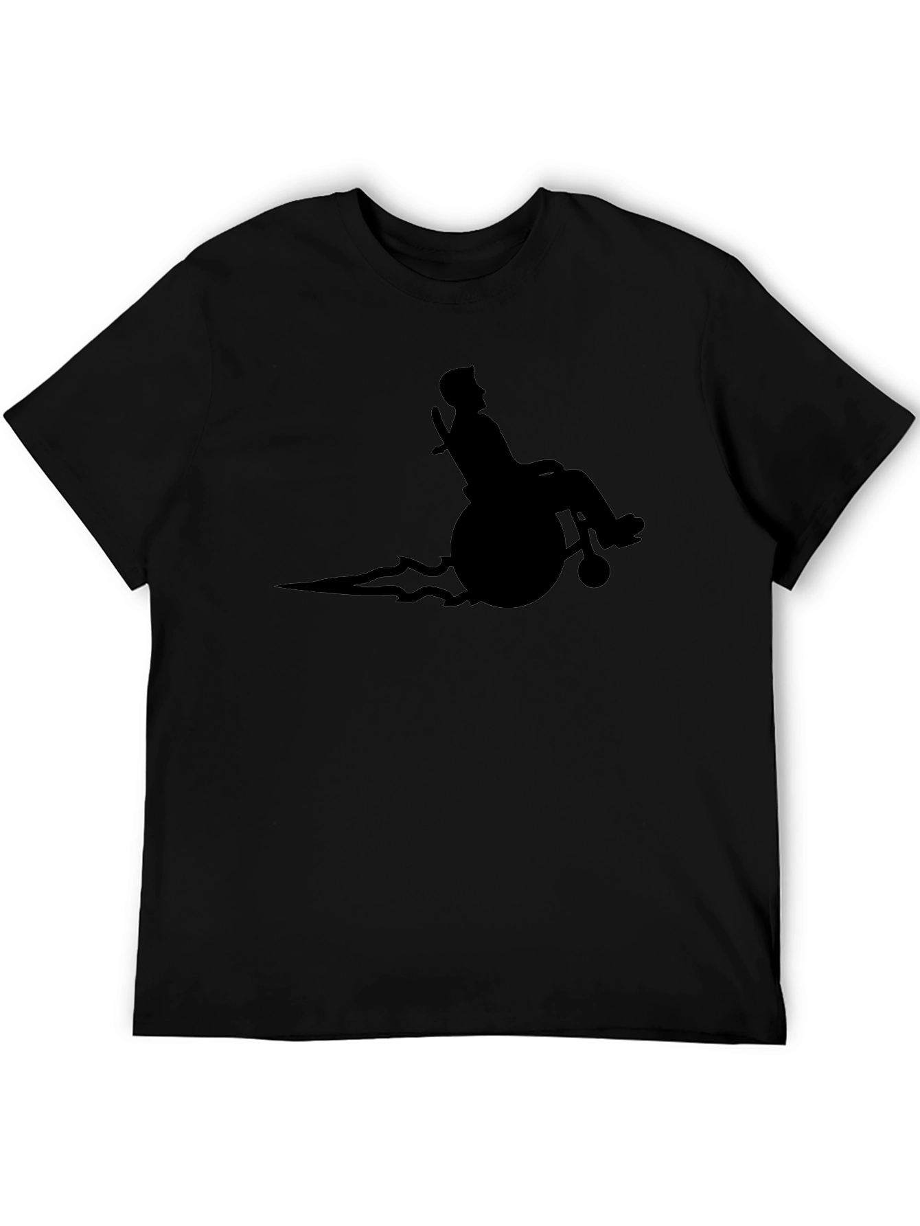 Speedy Wheelchair T-Shirt - Black Graphic Tee