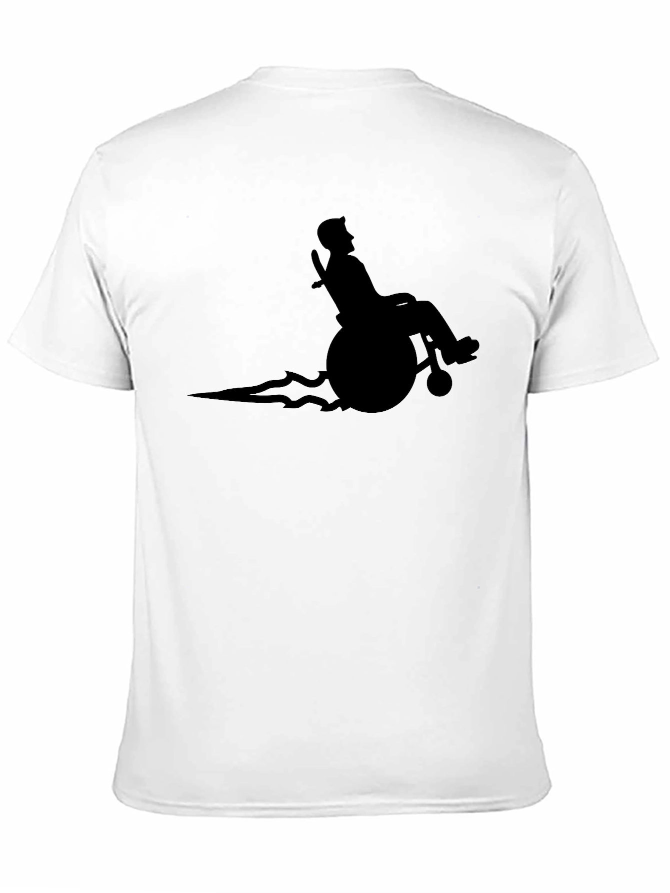 Speedy Wheelchair T-Shirt - Black Graphic Tee