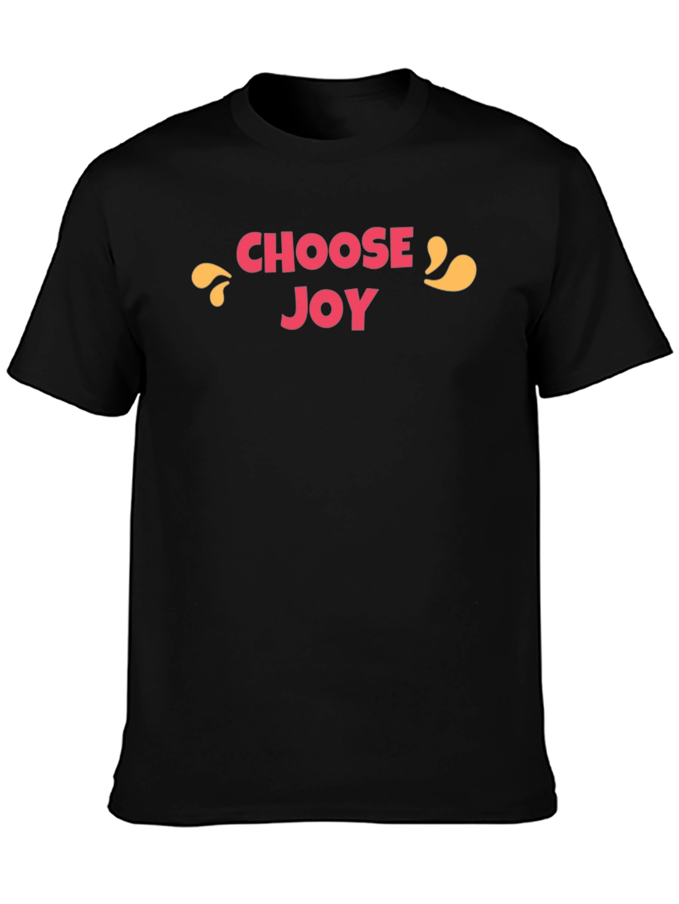 Choose Joy Graphic Tee - Black Cotton T-Shirt