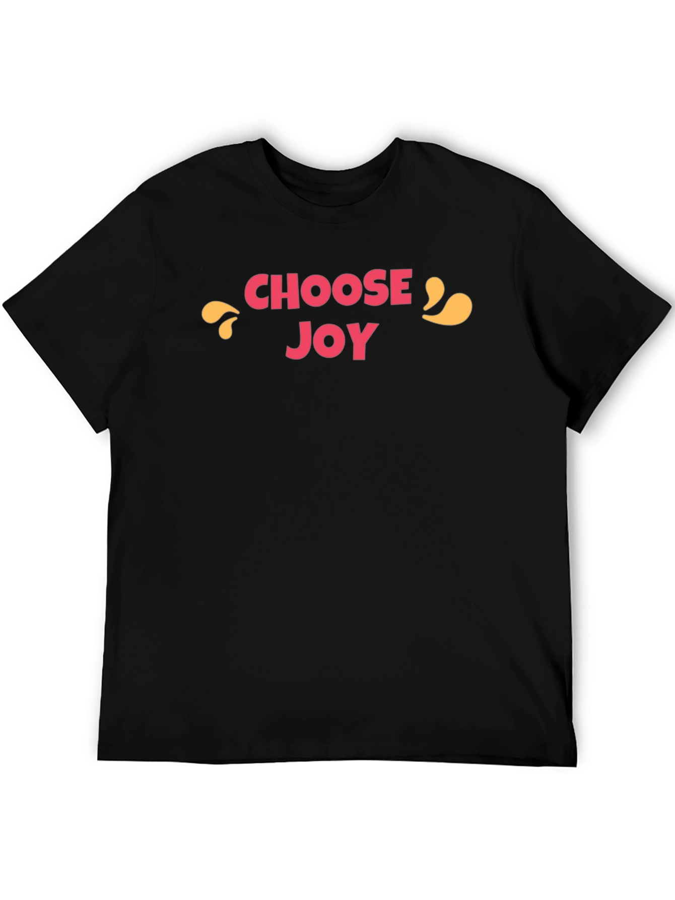 Choose Joy Graphic Tee - Black Cotton T-Shirt