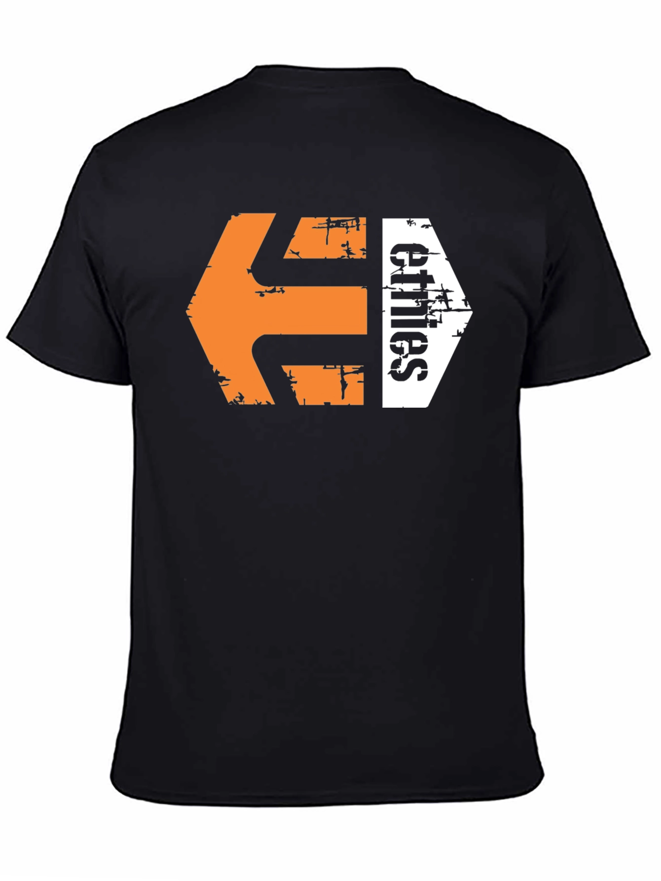 Etines Graphic Tee - Mens Black Cotton Blend