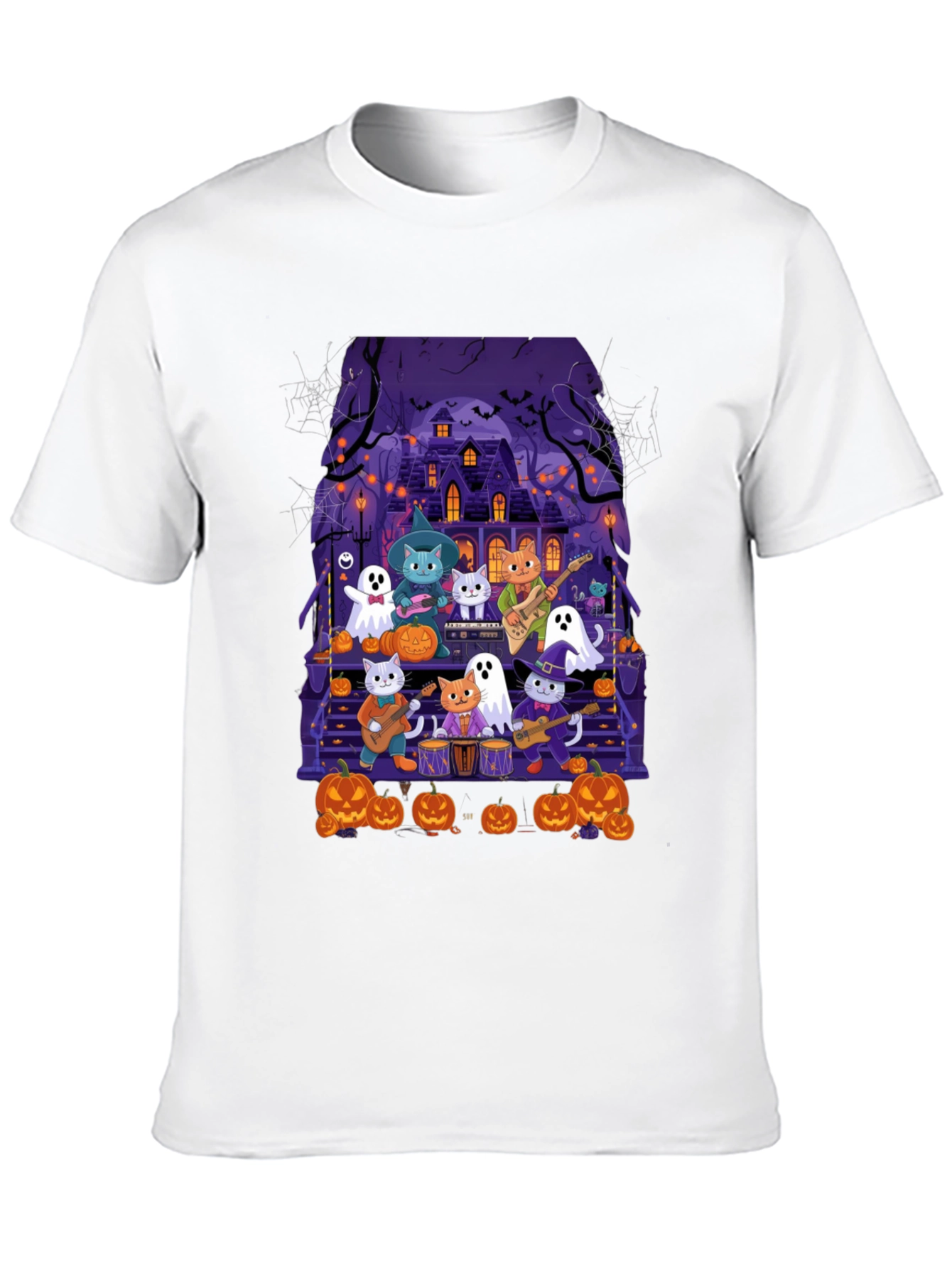 Halloween Cats Band T-Shirt