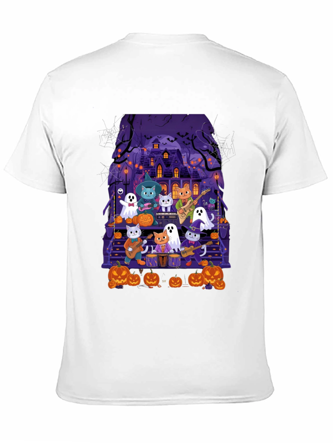 Halloween Cats Band T-Shirt