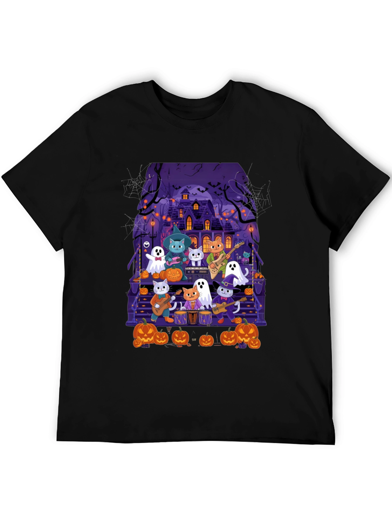 Halloween Cats Band T-Shirt