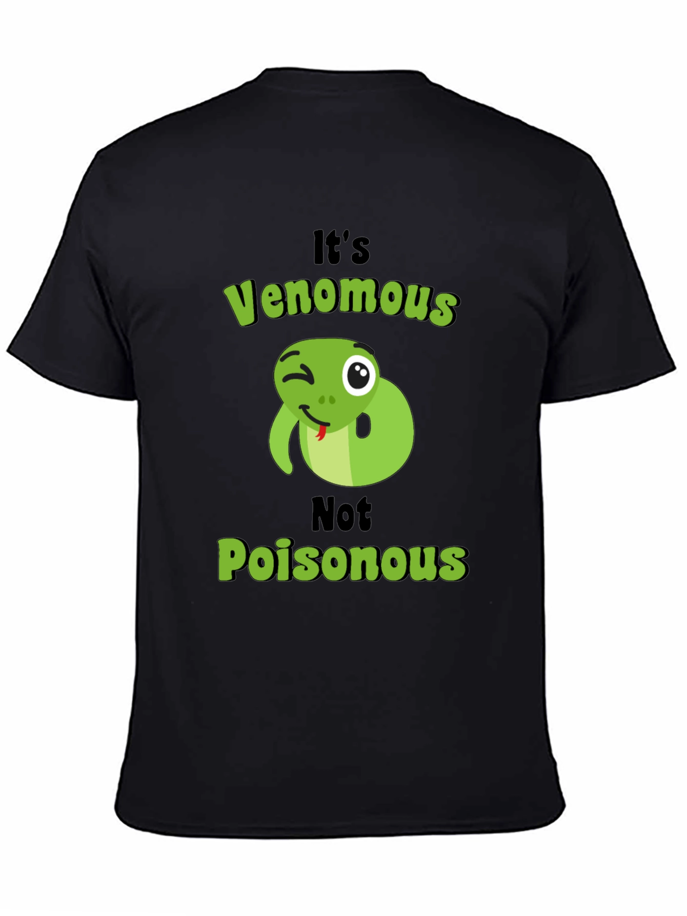 Venomous Snake Graphic Tee - Novelty T-Shirt