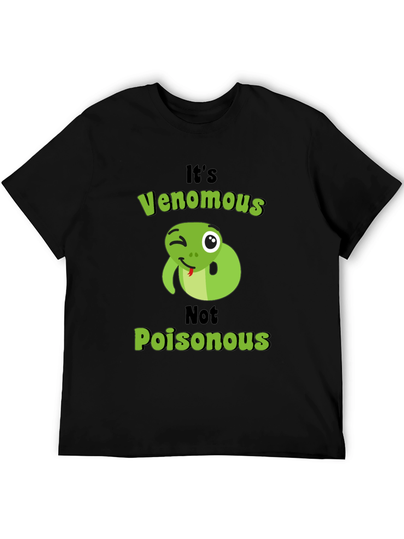 Venomous Snake Graphic Tee - Novelty T-Shirt