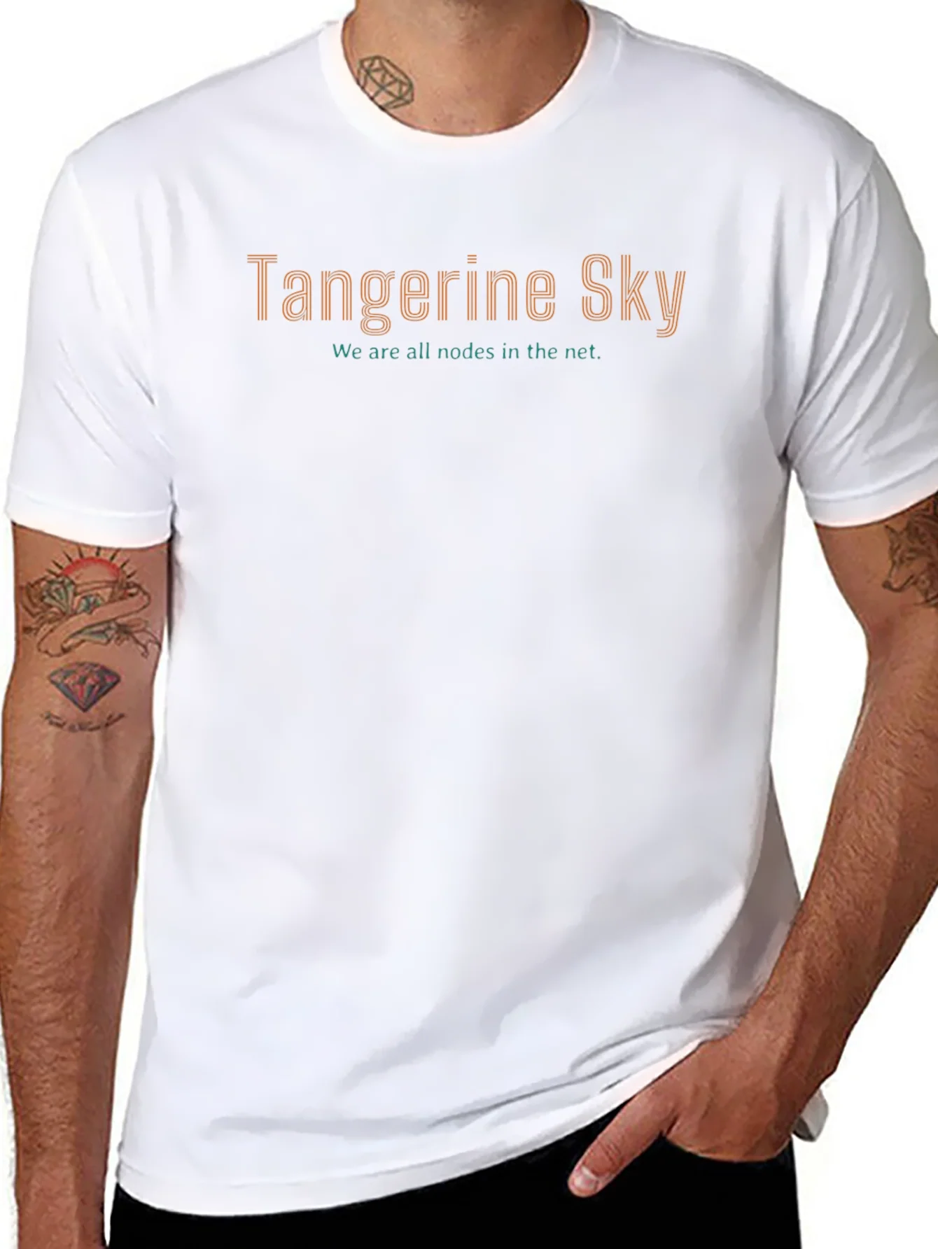 Tangerine Sky Graphic Tee - Stylish Comfort