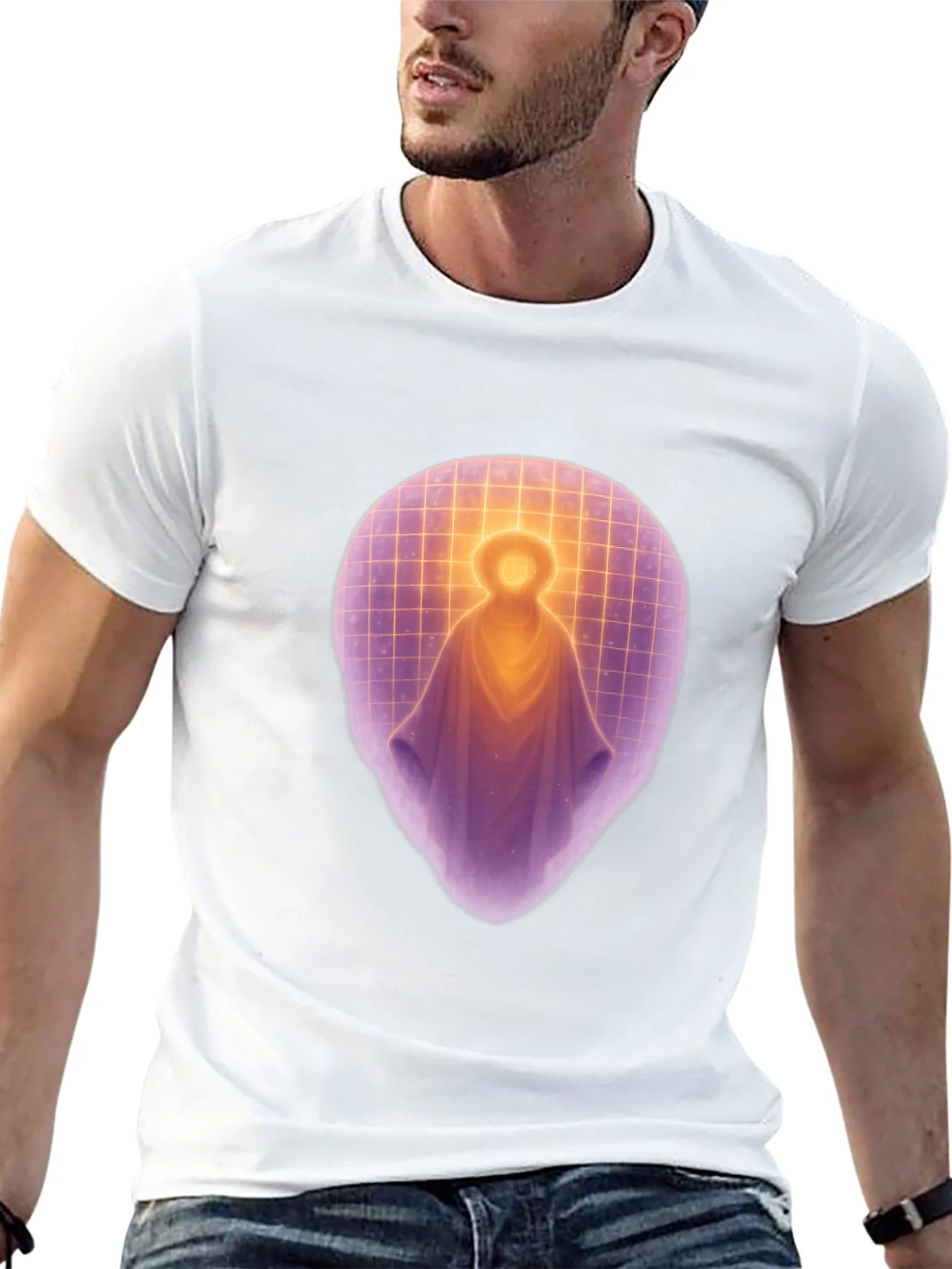Enlightened Being Graphic Tee - Black Cotton Shirt