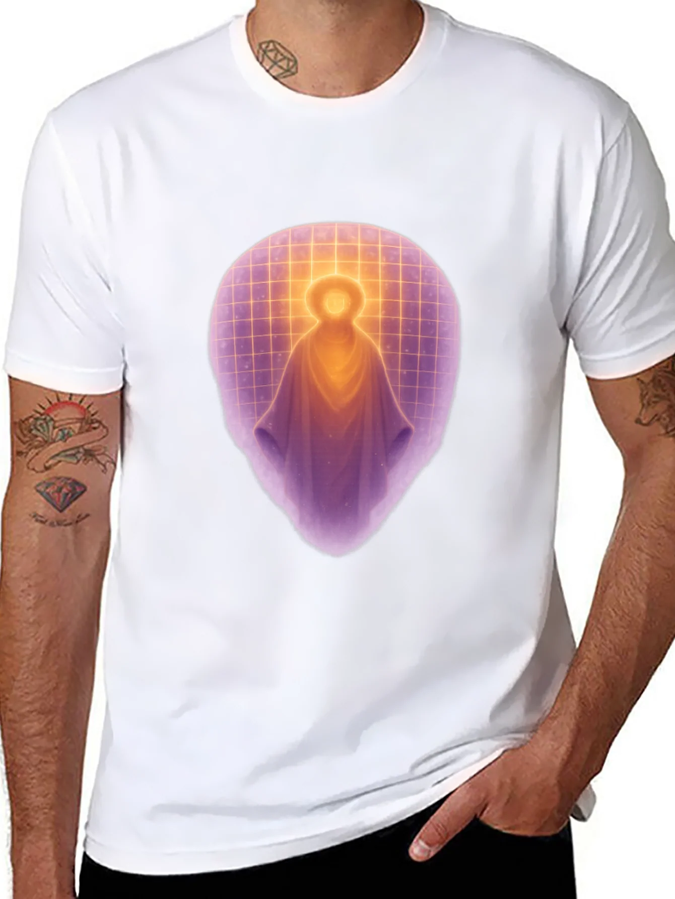 Enlightened Being Graphic Tee - Black Cotton Shirt