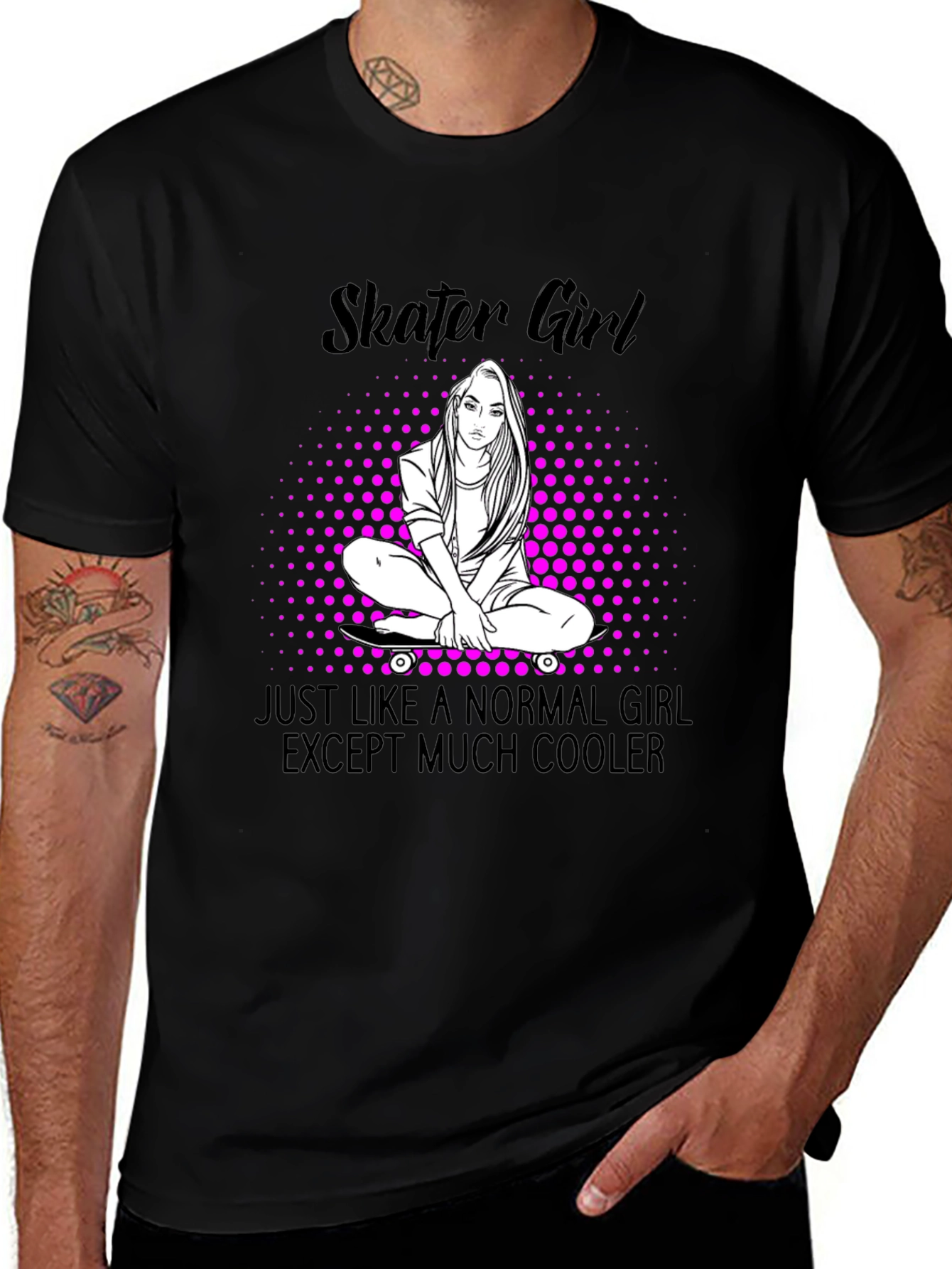 Skater Girl T-Shirt - Cool Graphic Tee