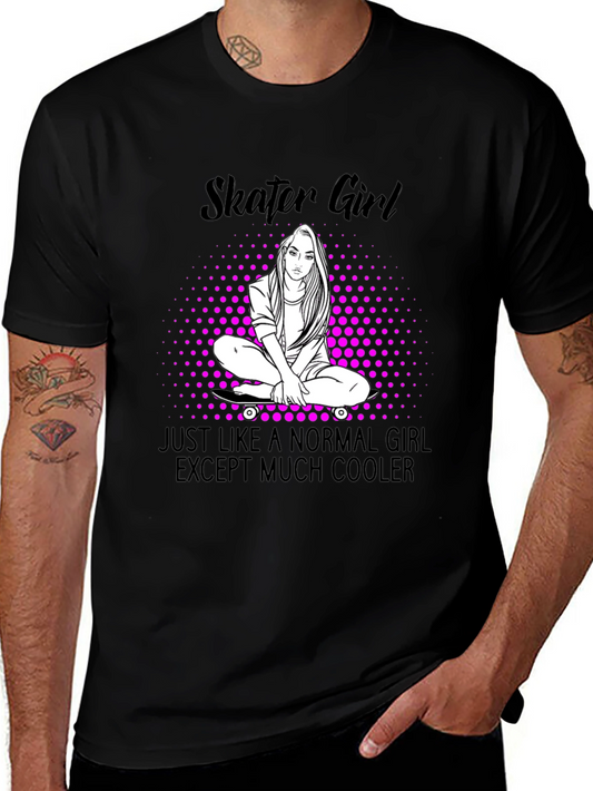 Skater Girl T-Shirt - Cool Graphic Tee