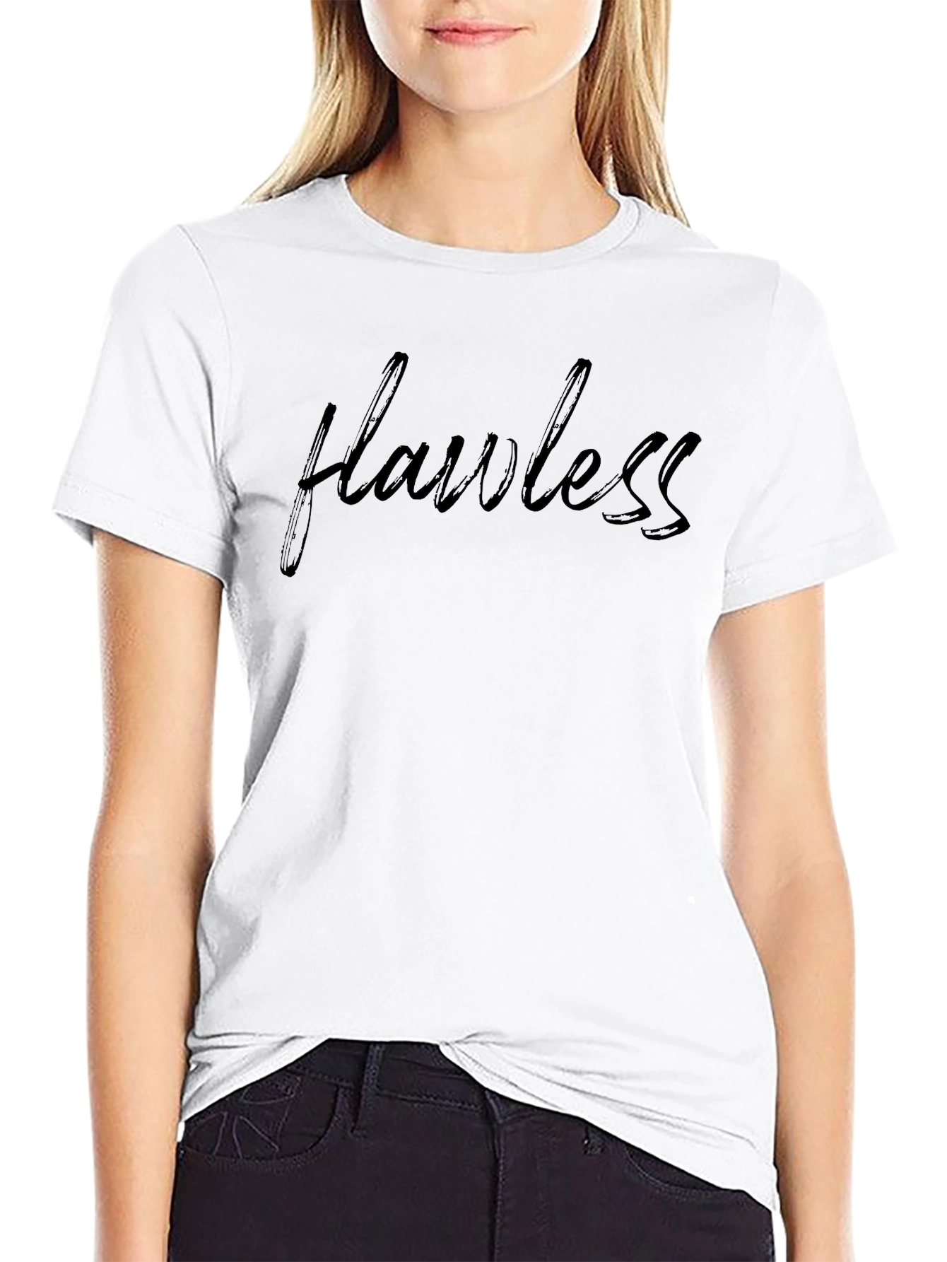 Flawless Black Crew Neck T-Shirt