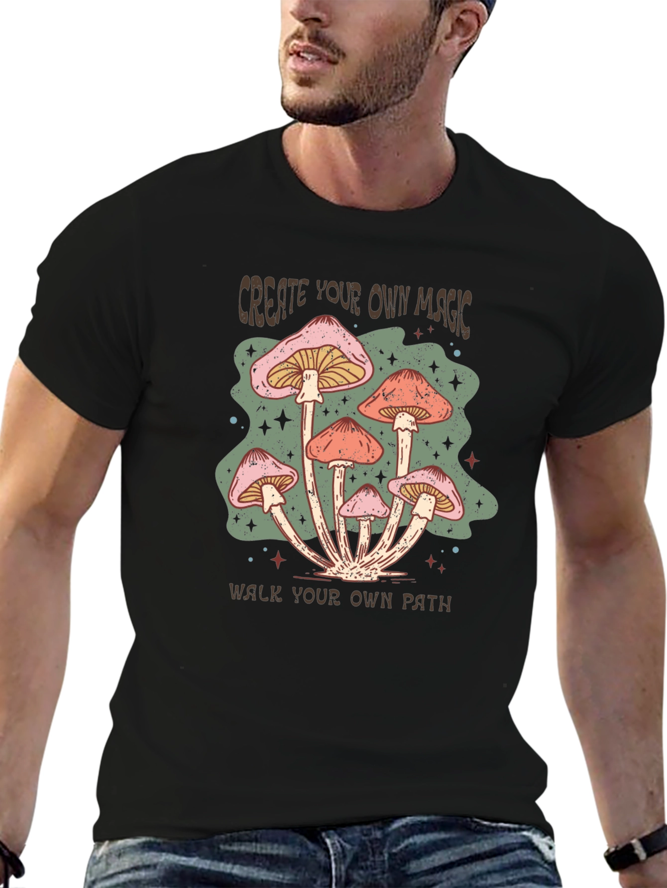 Mushroom Magic Graphic Tee - Create Your Path