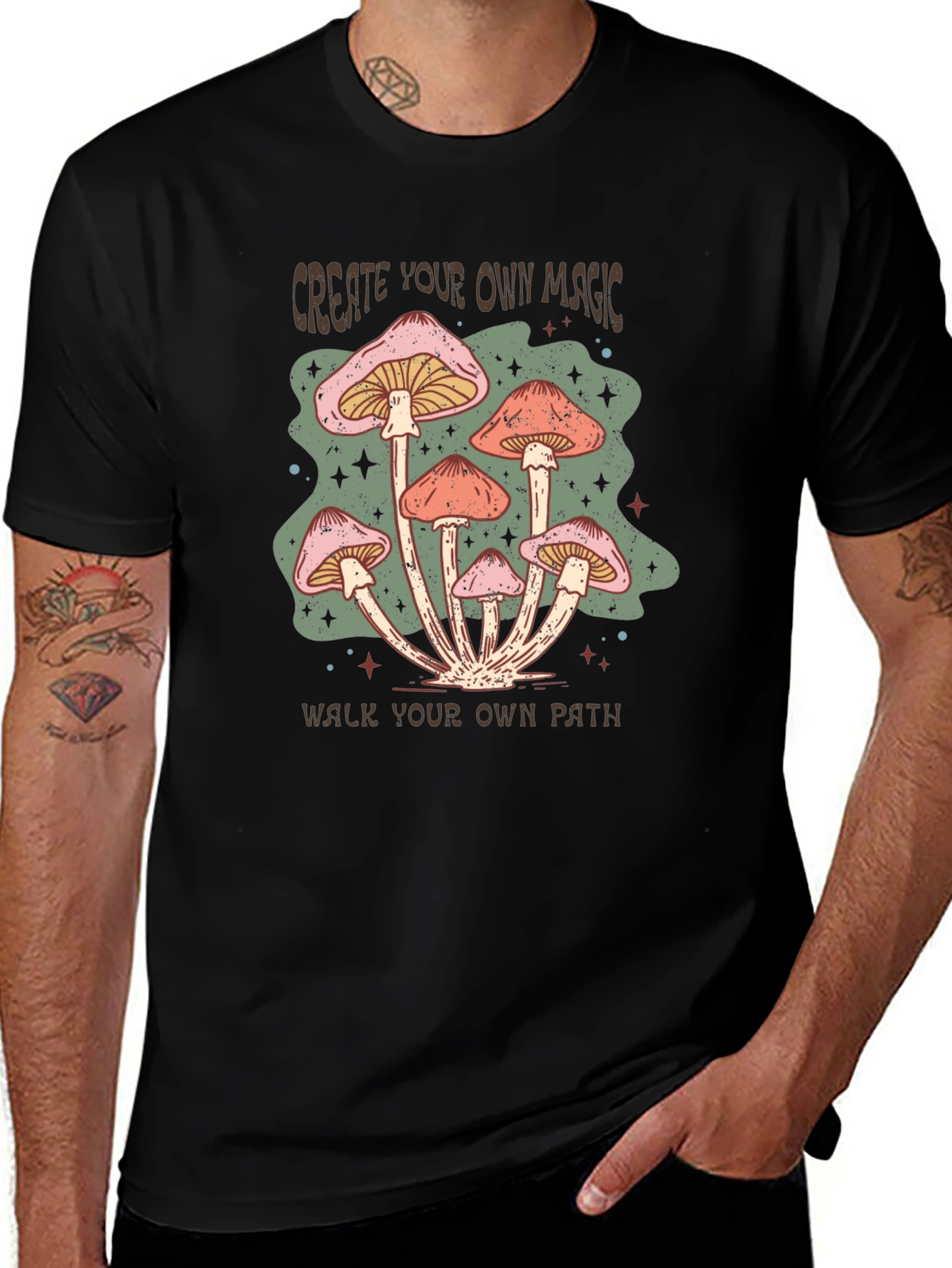 Mushroom Magic Graphic Tee - Create Your Path