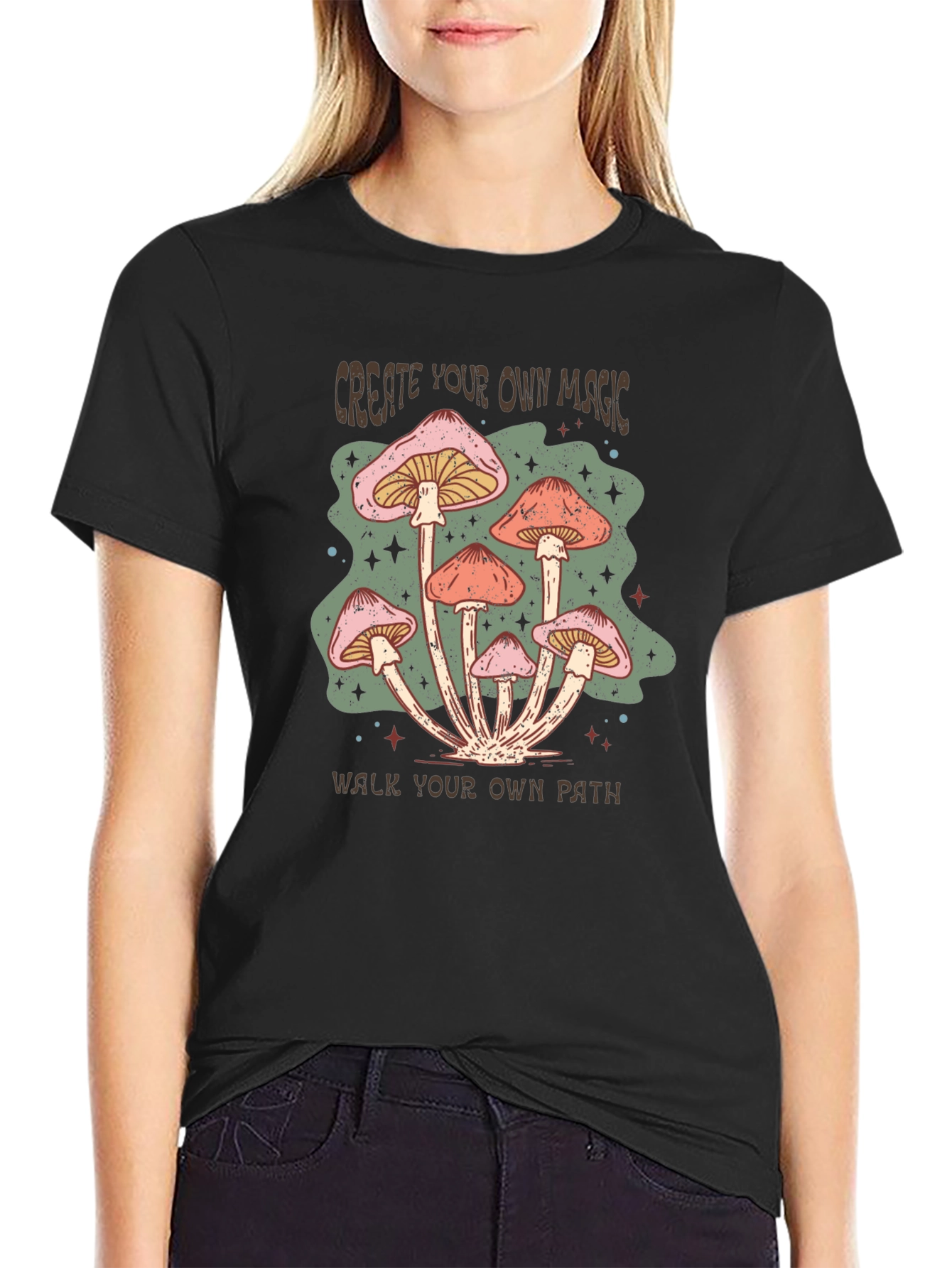 Mushroom Magic Graphic Tee - Create Your Path