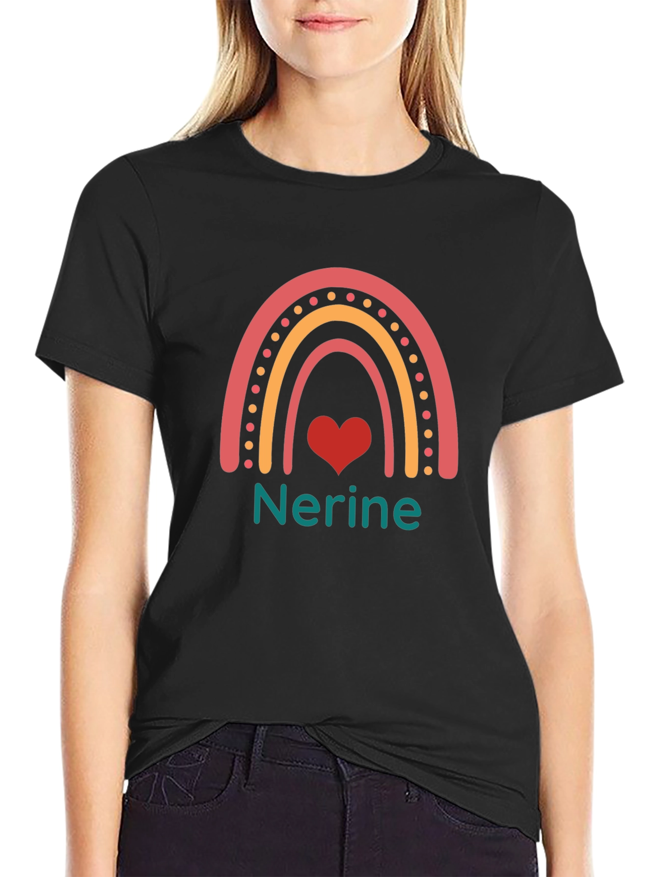 Nerine Rainbow Heart T-Shirt
