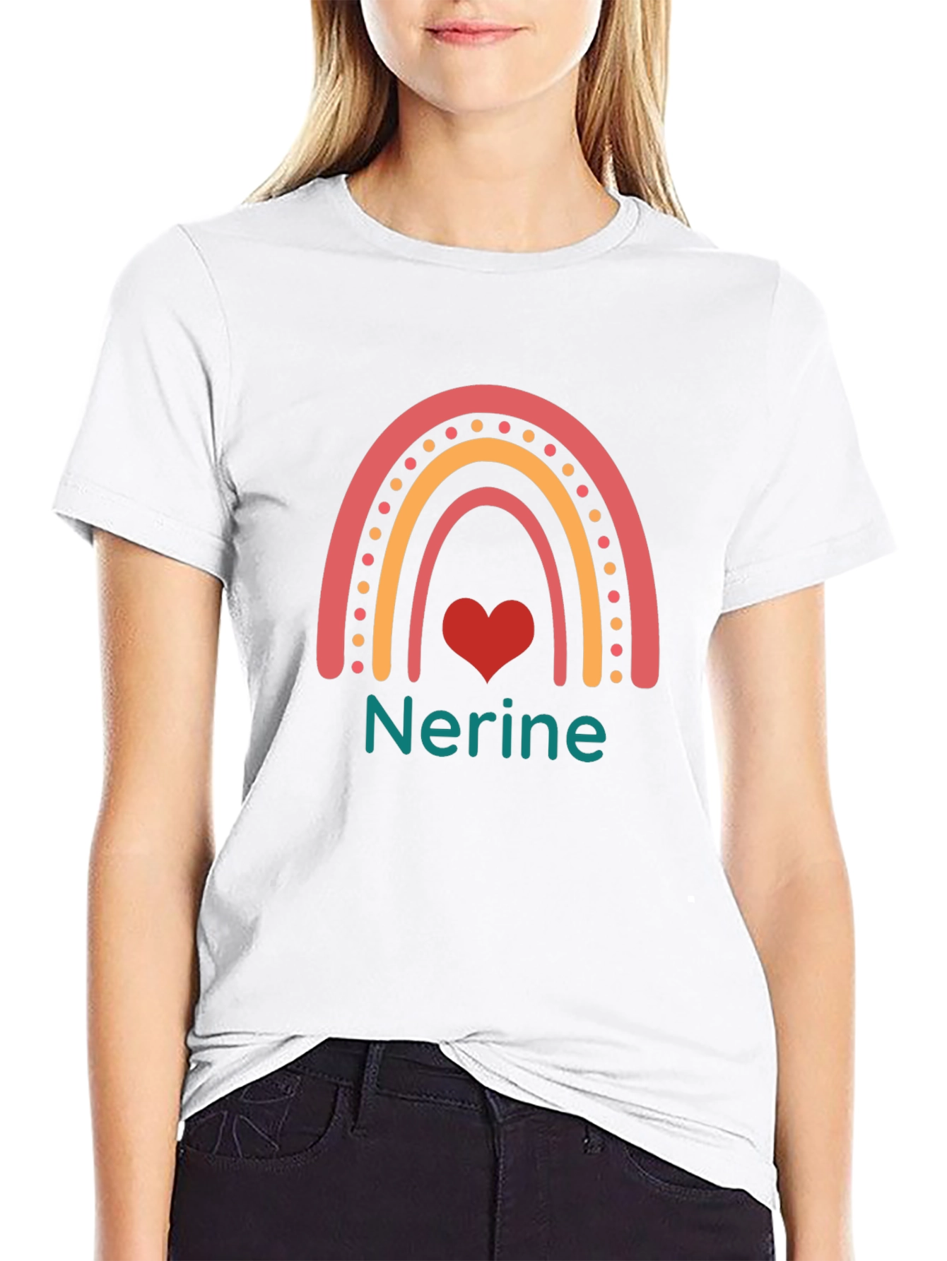 Nerine Rainbow Heart T-Shirt