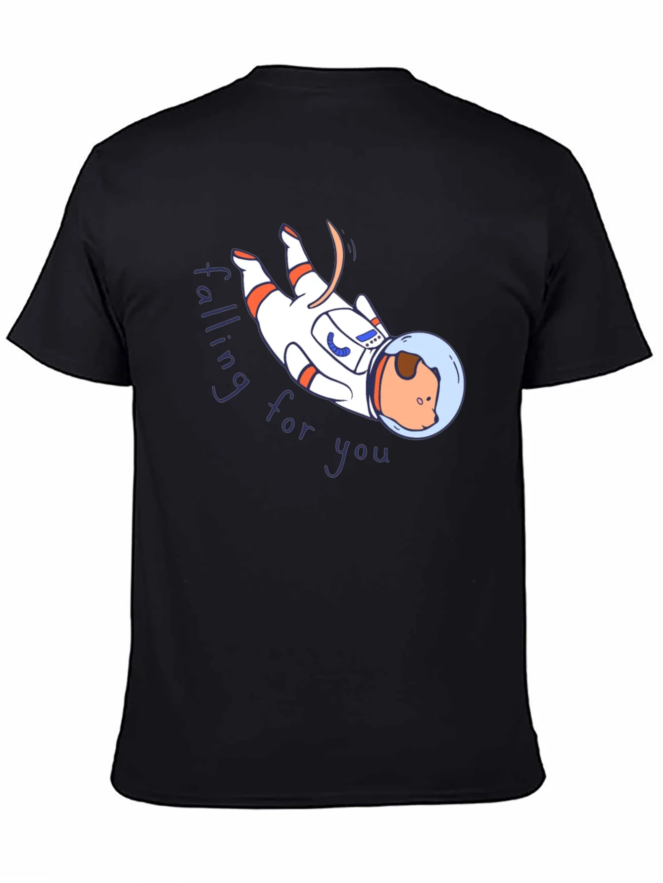 Astronaut Dog Graphic T-Shirt - Falling for You