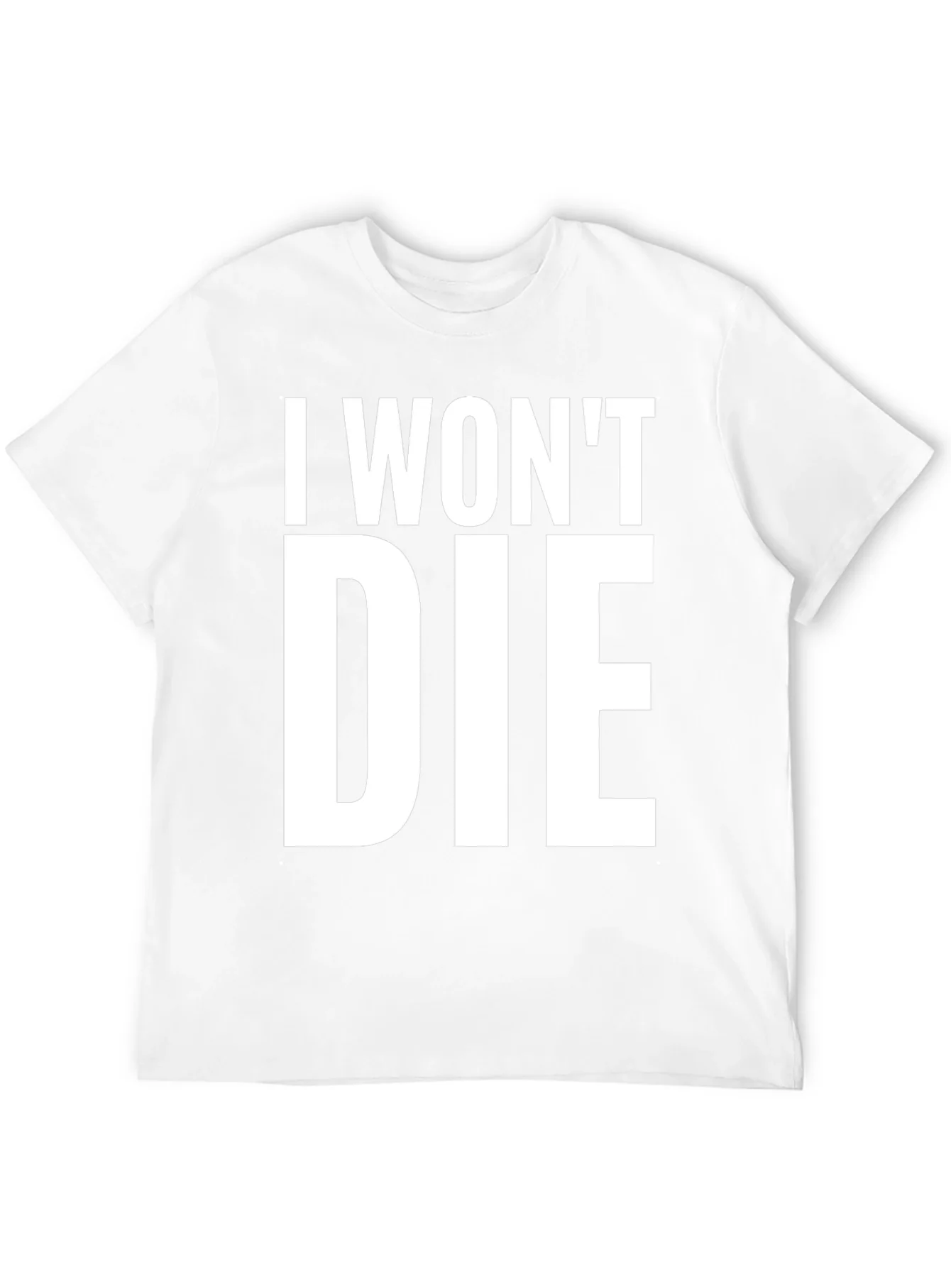I Wont Die Graphic Tee - Mens Black T-Shirt