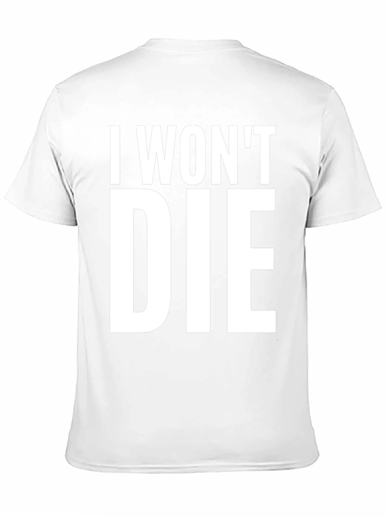 I Wont Die Graphic Tee - Mens Black T-Shirt
